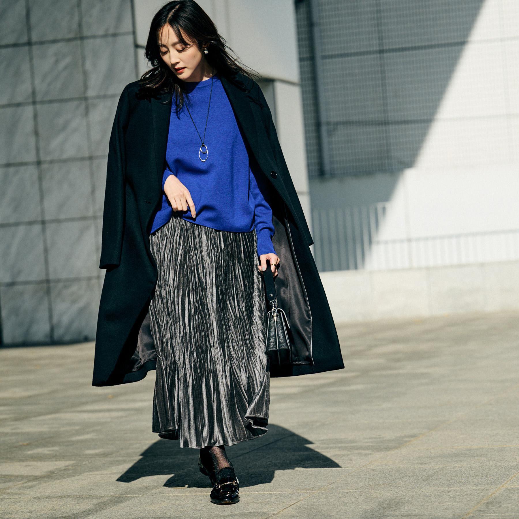 UNTITLED「【アンサンブル可/洗える】ウールミラノリブニット」|ニット・セーター|