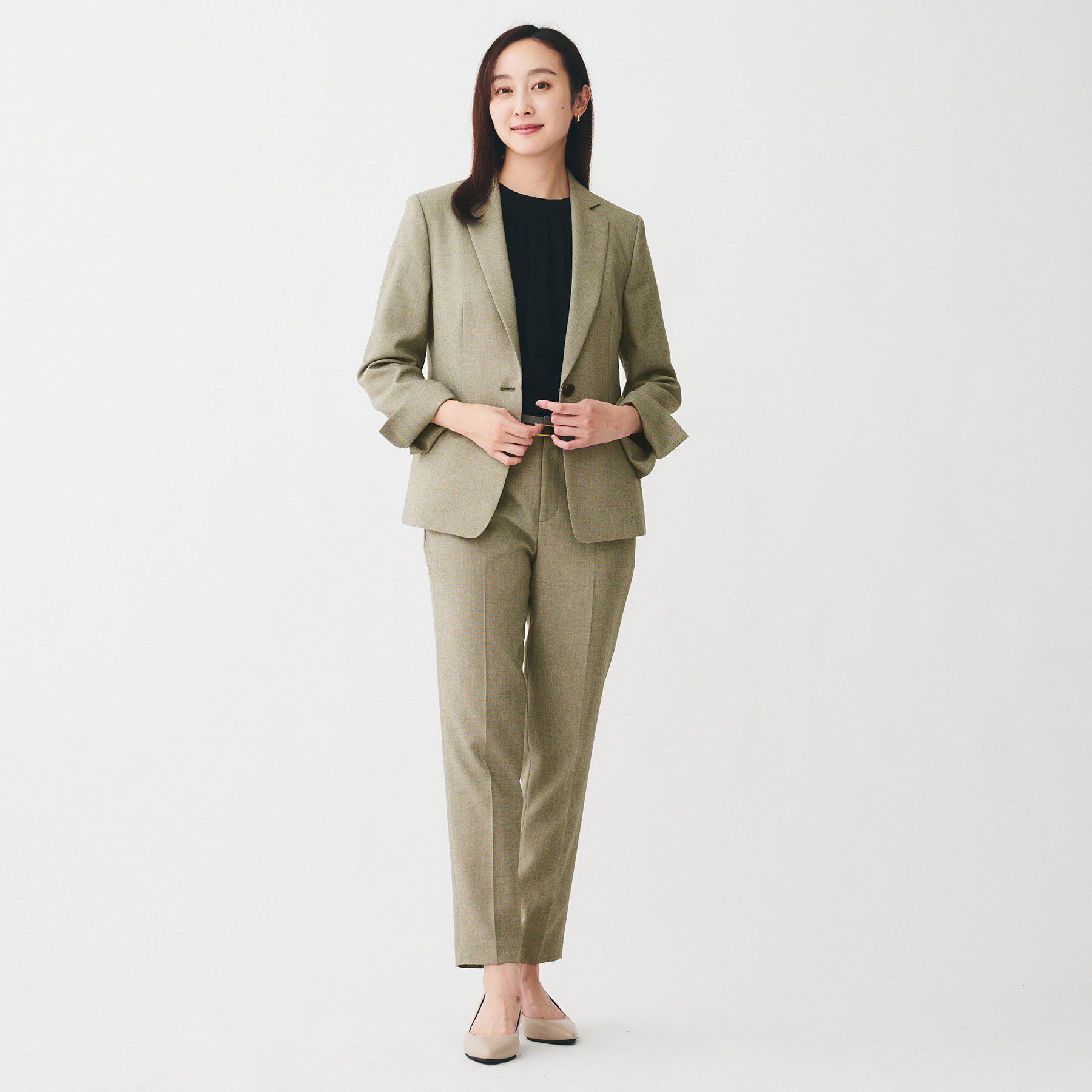 UNTITLED「【洗える/お仕事スーツ】ドライメランジ テーラードジャケット」|テーラードジャケット|