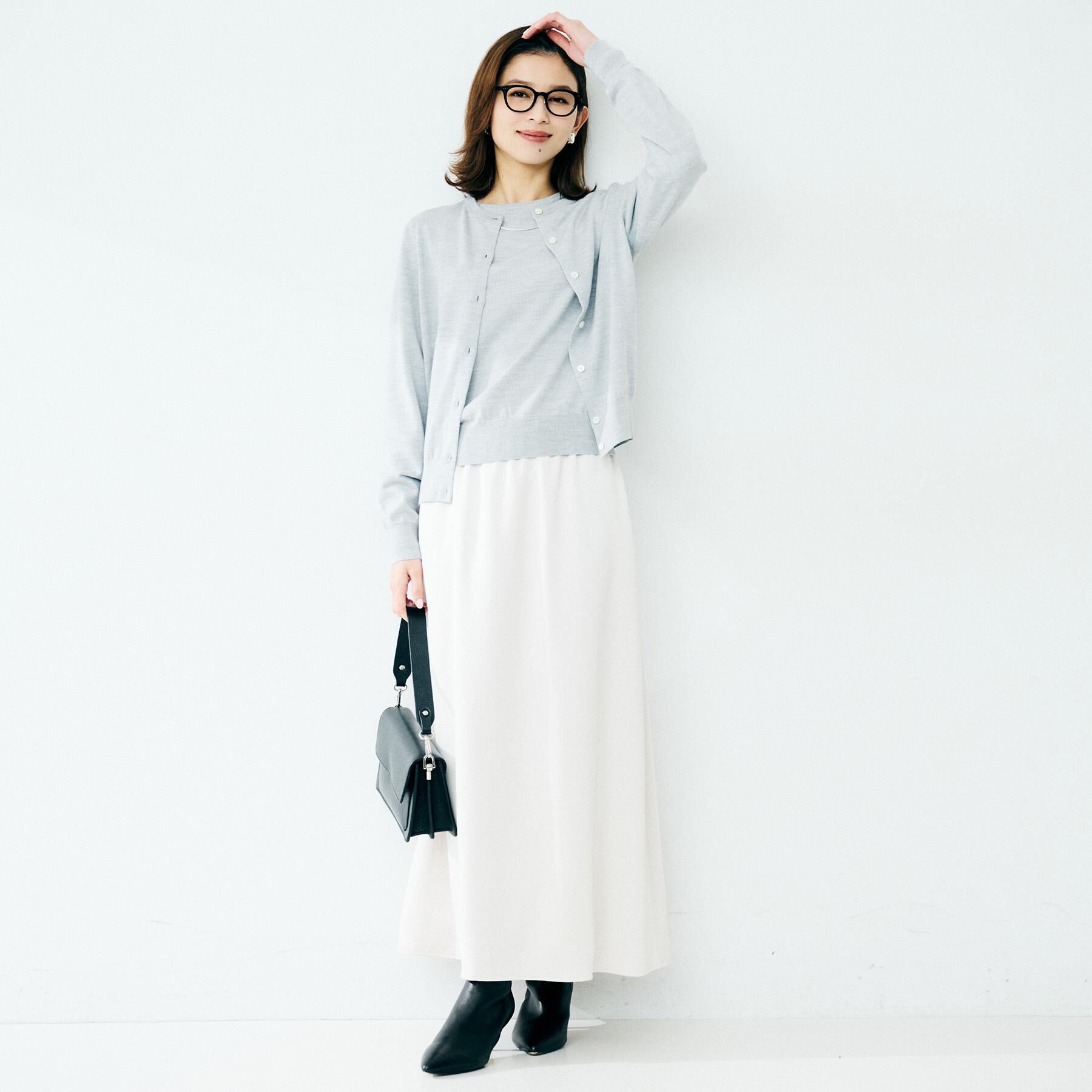 UNTITLED「【アンサンブル可/洗える/ウール100%】クルーネックウールニット」|ニット・セーター|