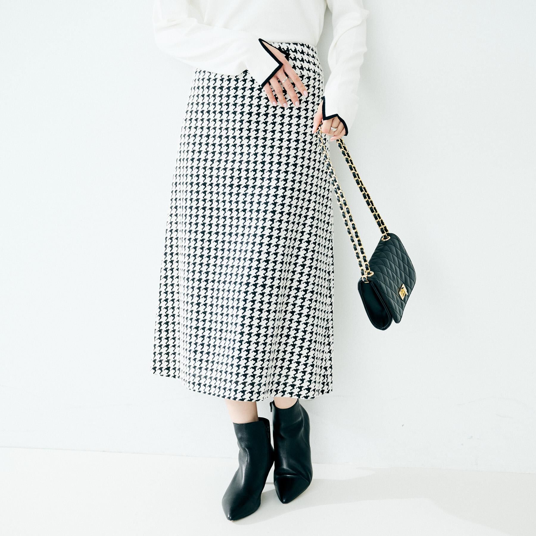 UNTITLED「【セットアップ可/きれいめ】クラシックチドリ スカート」|スカート|