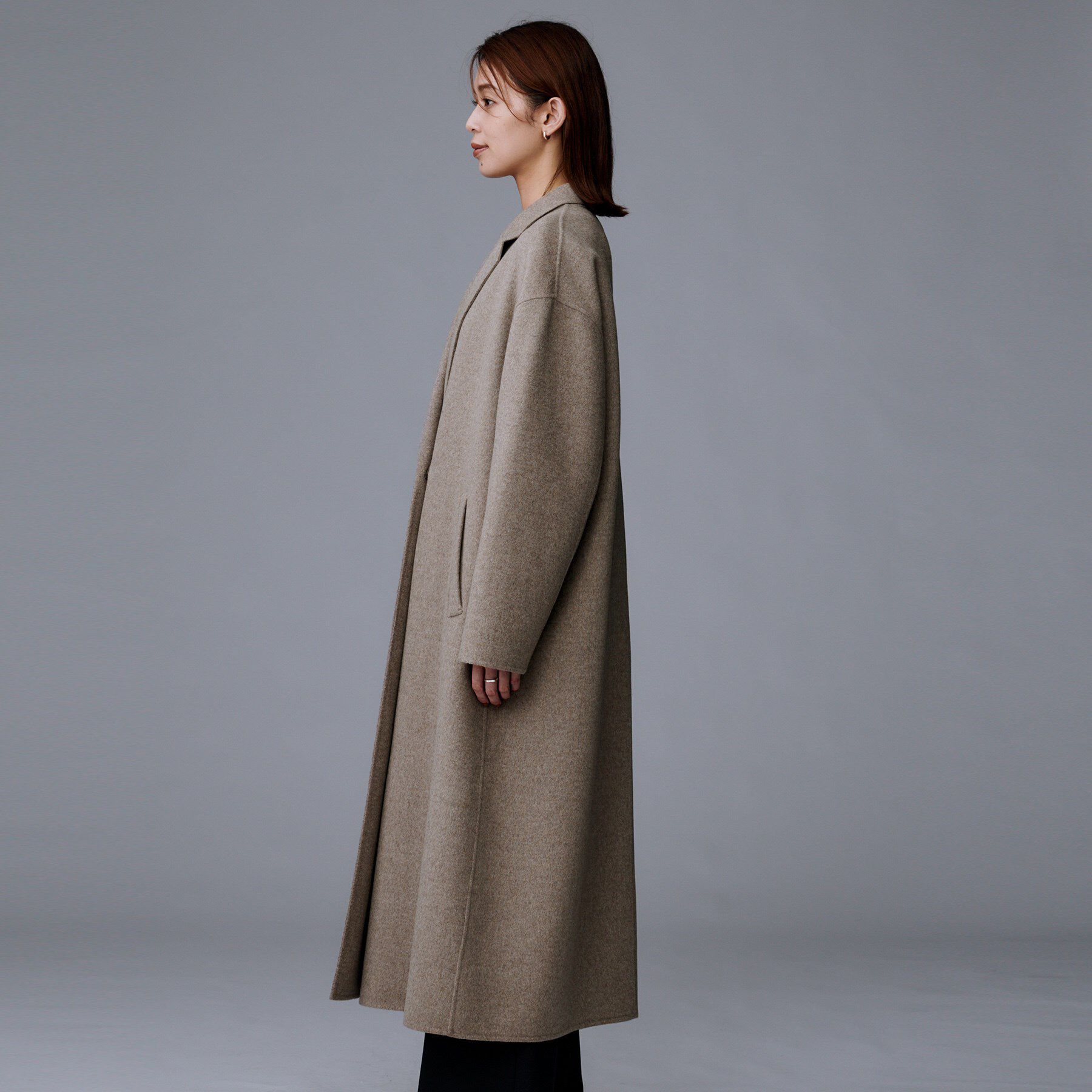 UNTITLED「【ロング丈/軽やか】テーラード　リバーコート」|チェスターコート|