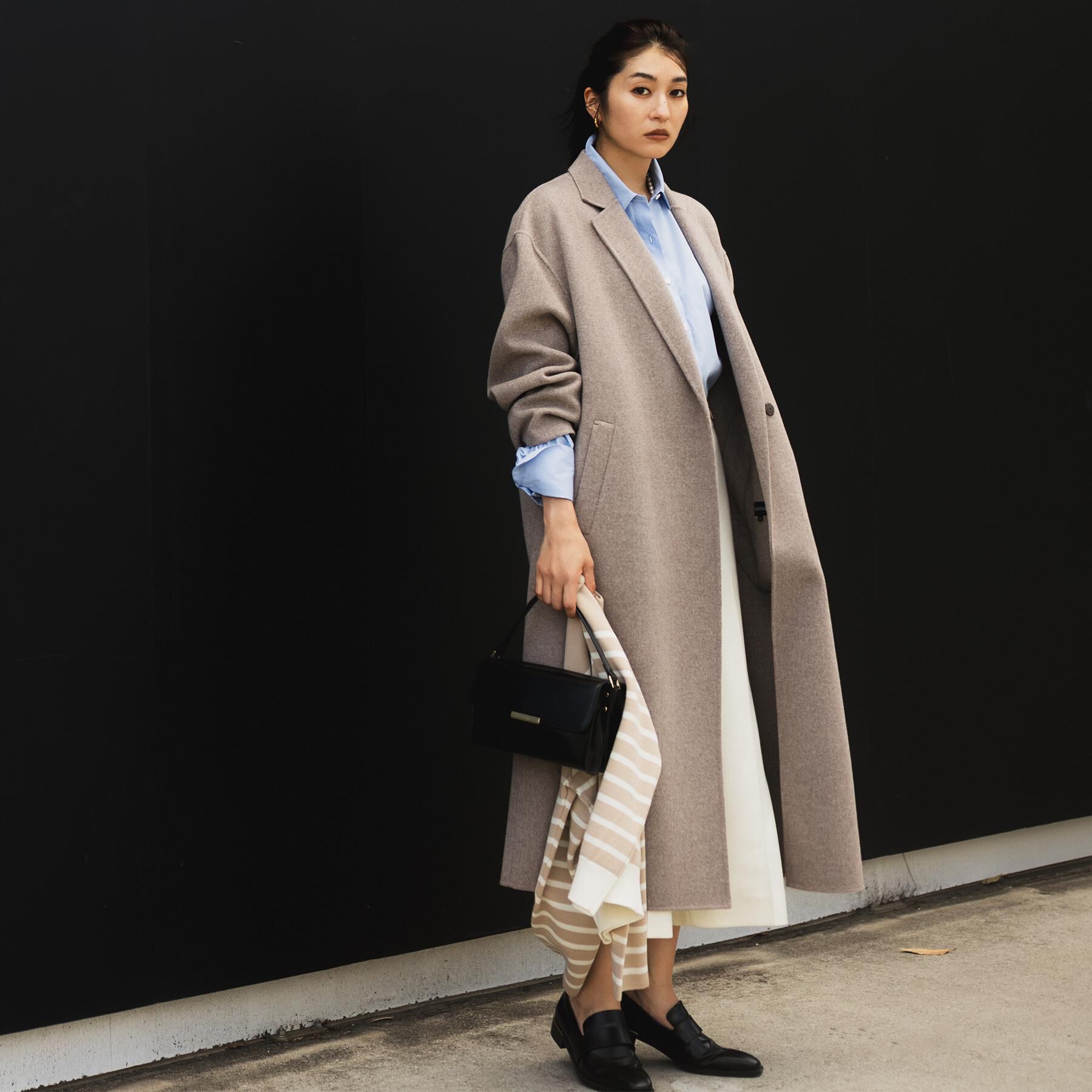 UNTITLED「【ロング丈/軽やか】テーラード　リバーコート」|チェスターコート|