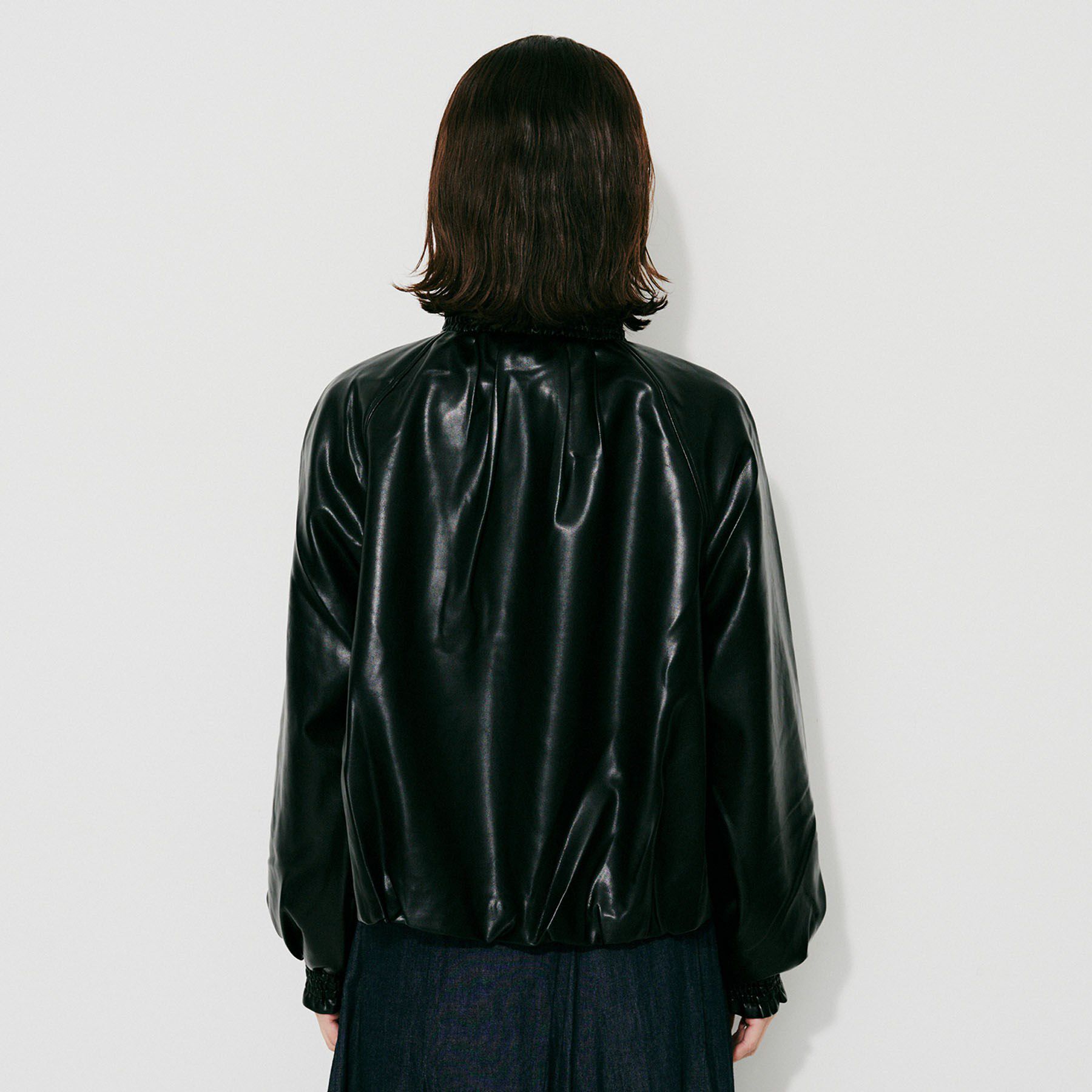 UNTITLED「【MARILYN MOON】ソフトレザー調ブルゾン」|ブルゾン・スタジャン|