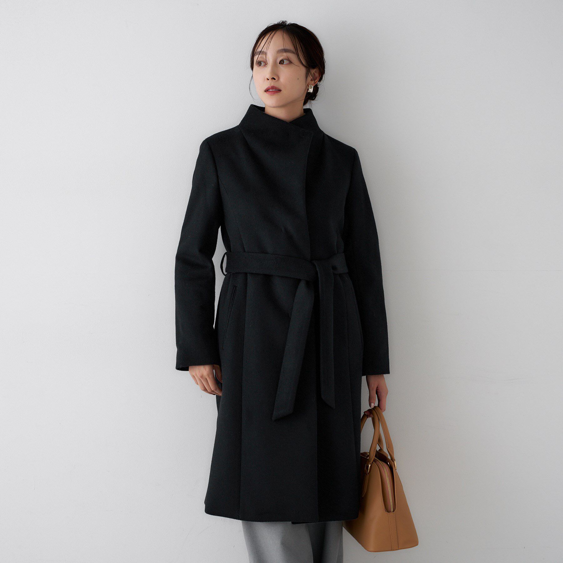 UNTITLED「【きれいめ/スタイリッシュ】2WAYスタンドカラーロングコート」|その他|