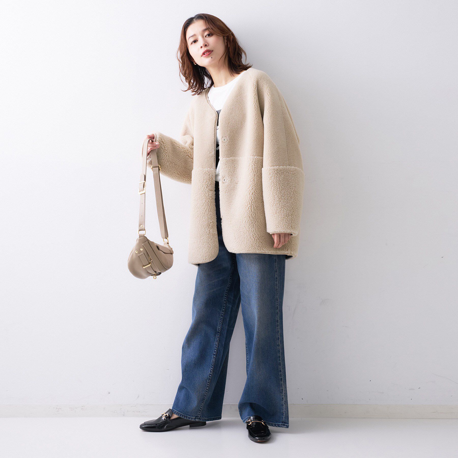 UNTITLED「【Munich】リバーシブルコート」|ノーカラーコート|