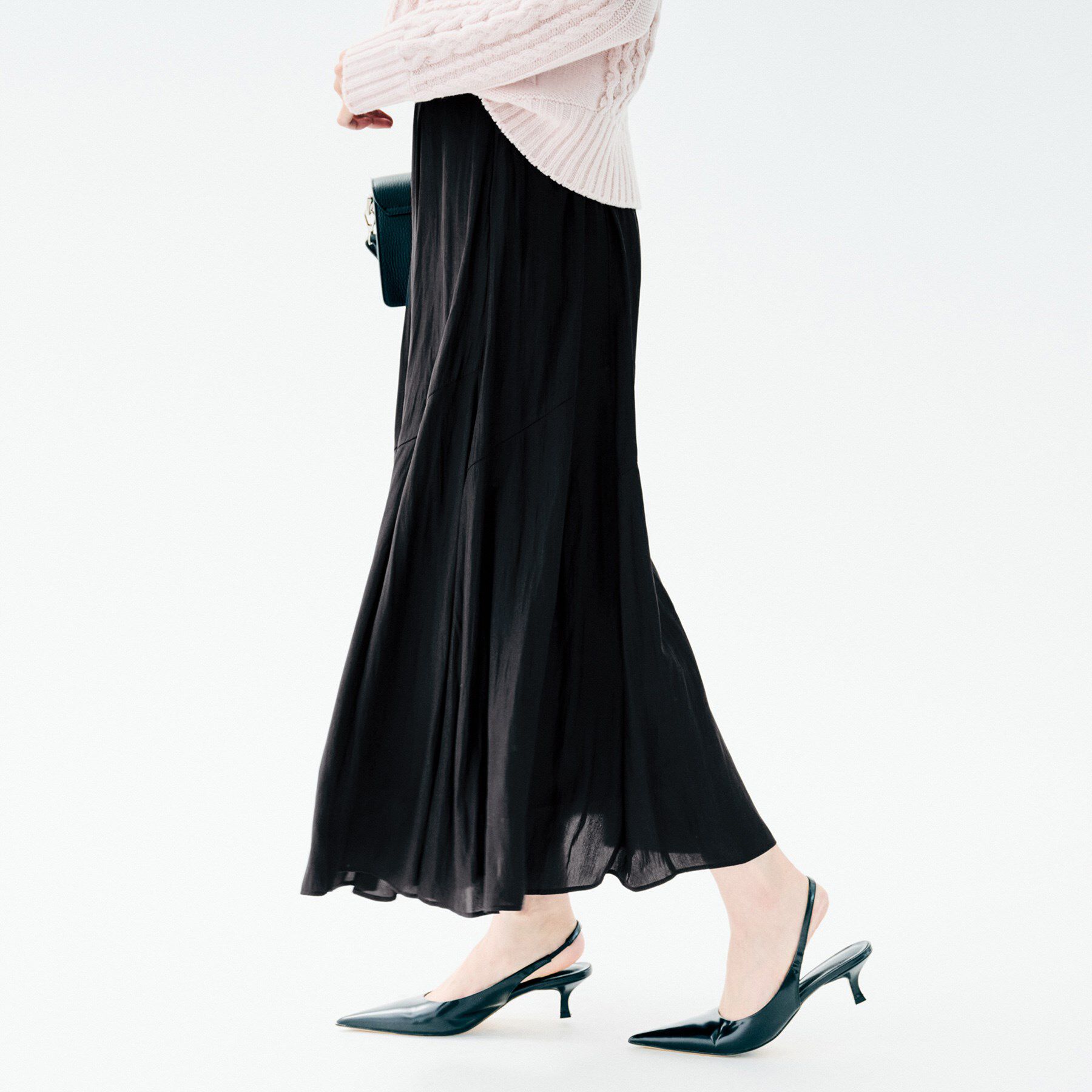 UNTITLED「【洗える/後ろウエストゴム】ロングスカート」|スカート|