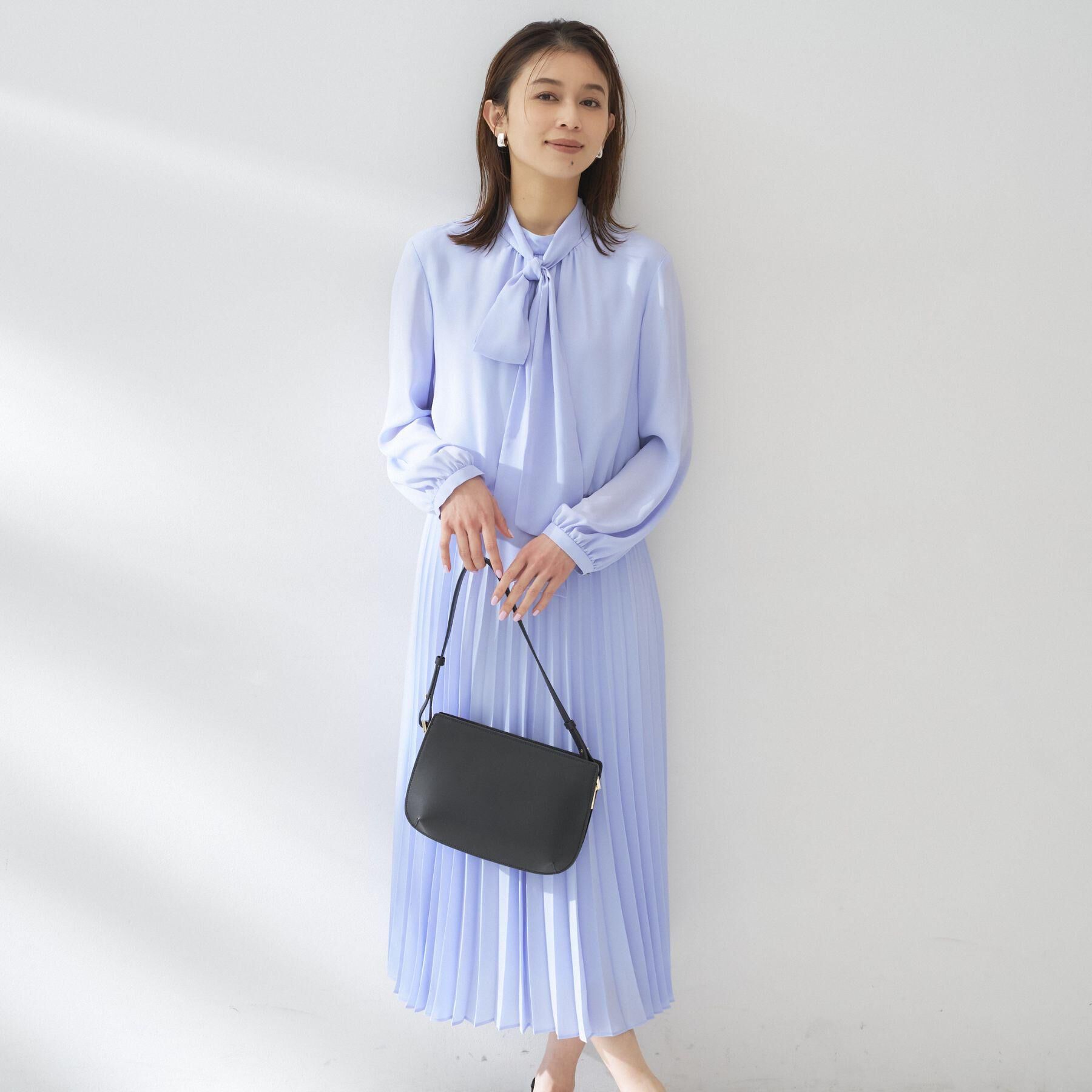 UNTITLED「【フォーマル/洗える】ボウタイ プリーツワンピース」|ワンピース|