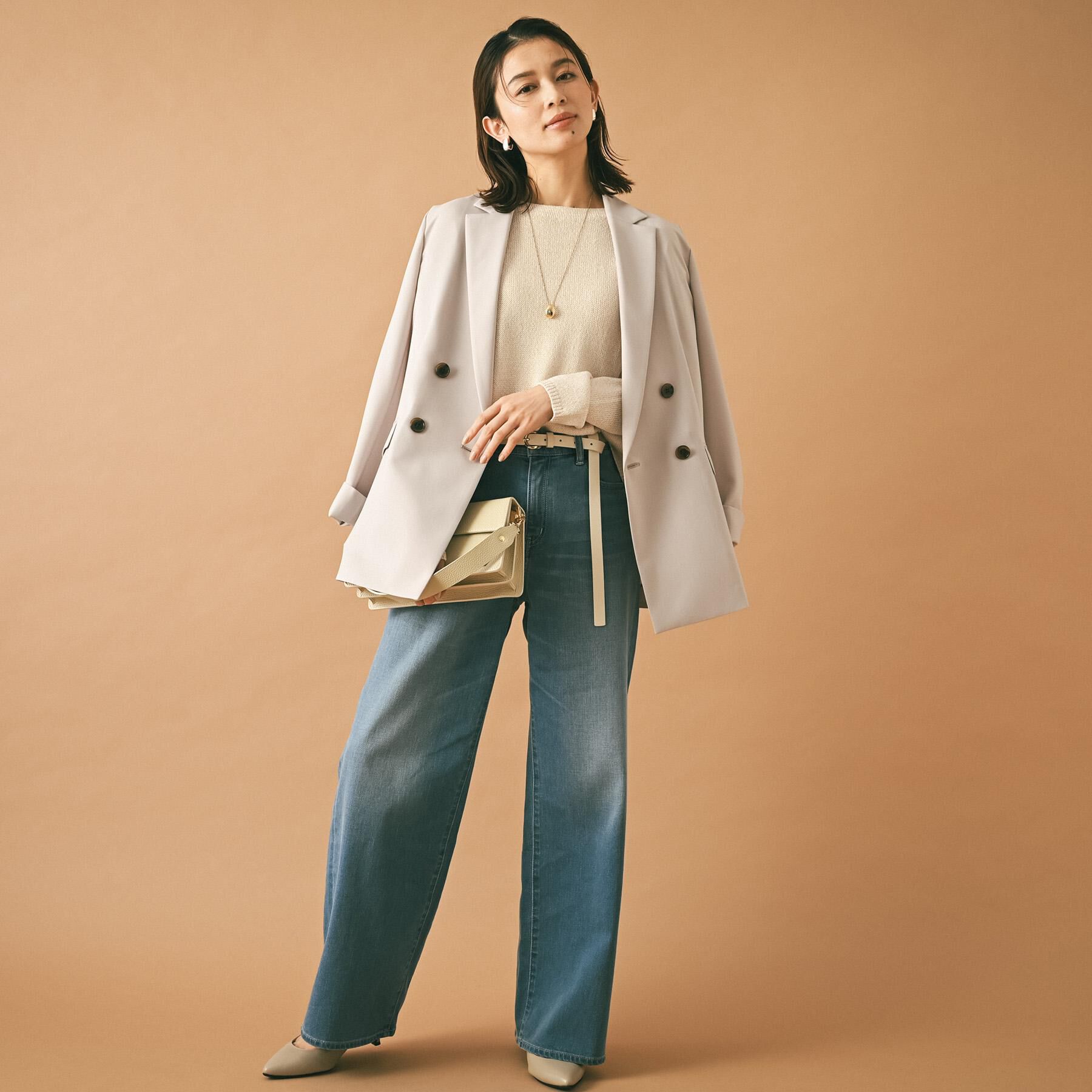 UNTITLED「【洗える/光沢感】ファンシーヤーンニット」|ニット・セーター|