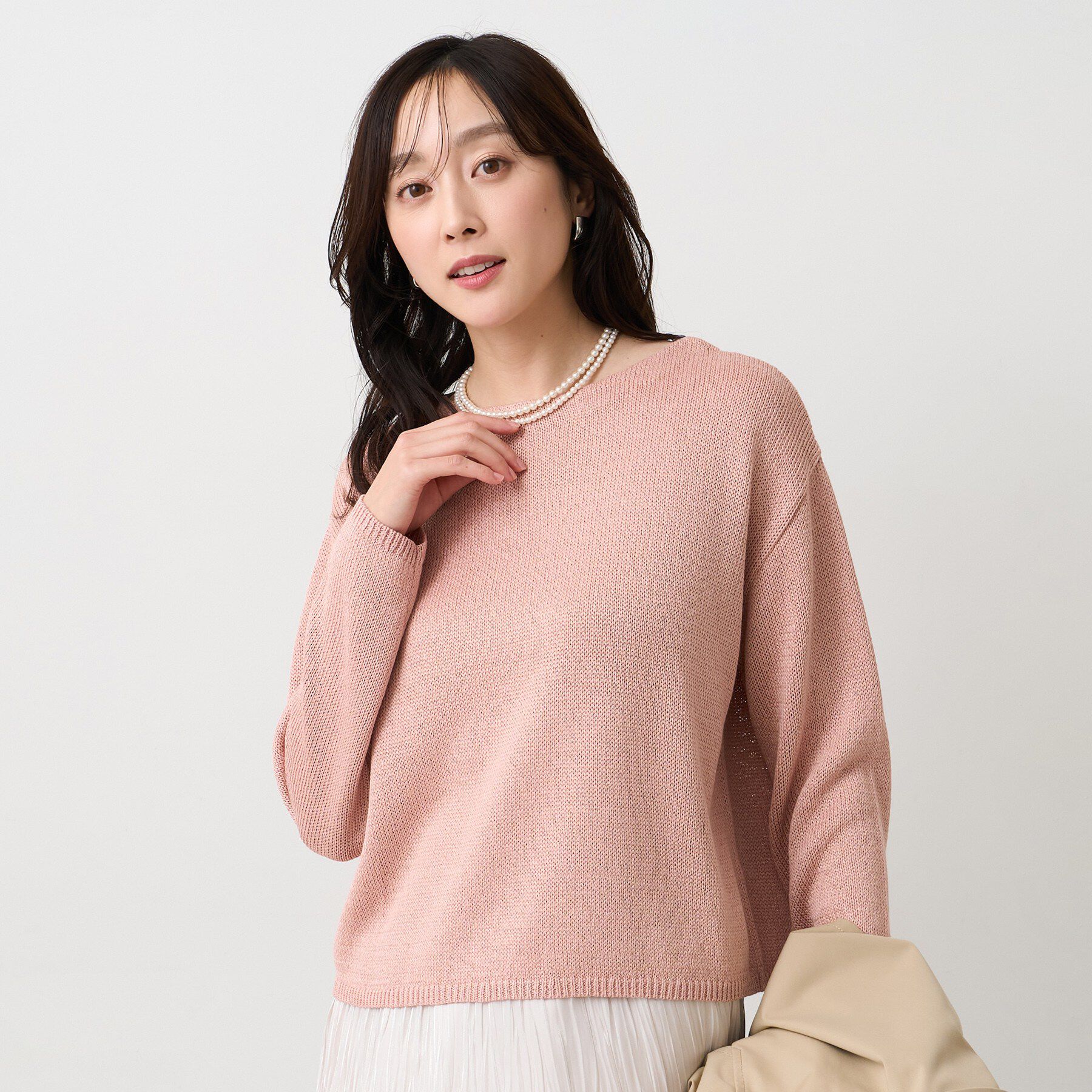 UNTITLED「【洗える/光沢感】ファンシーヤーンニット」|ニット・セーター|