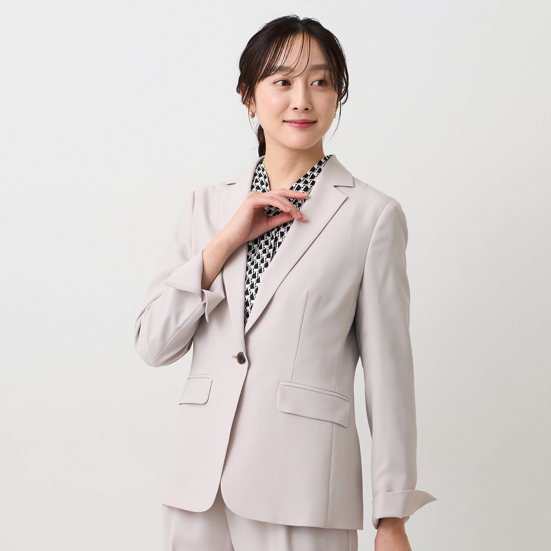 UNTITLED「エアリーテーラードジャケット」|テーラードジャケット|グレージュ(050)