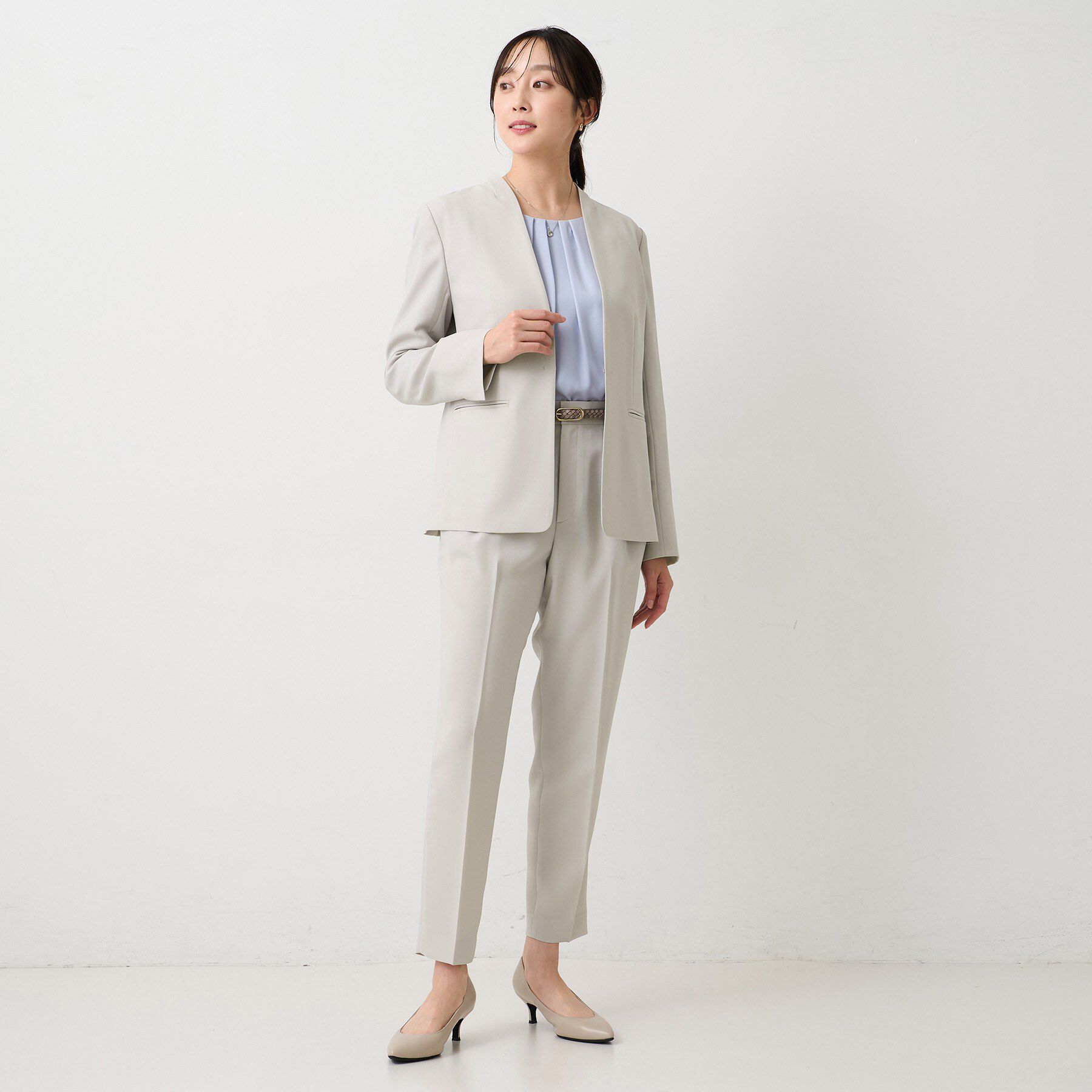 UNTITLED「エアリータックテーパードパンツ」|その他|