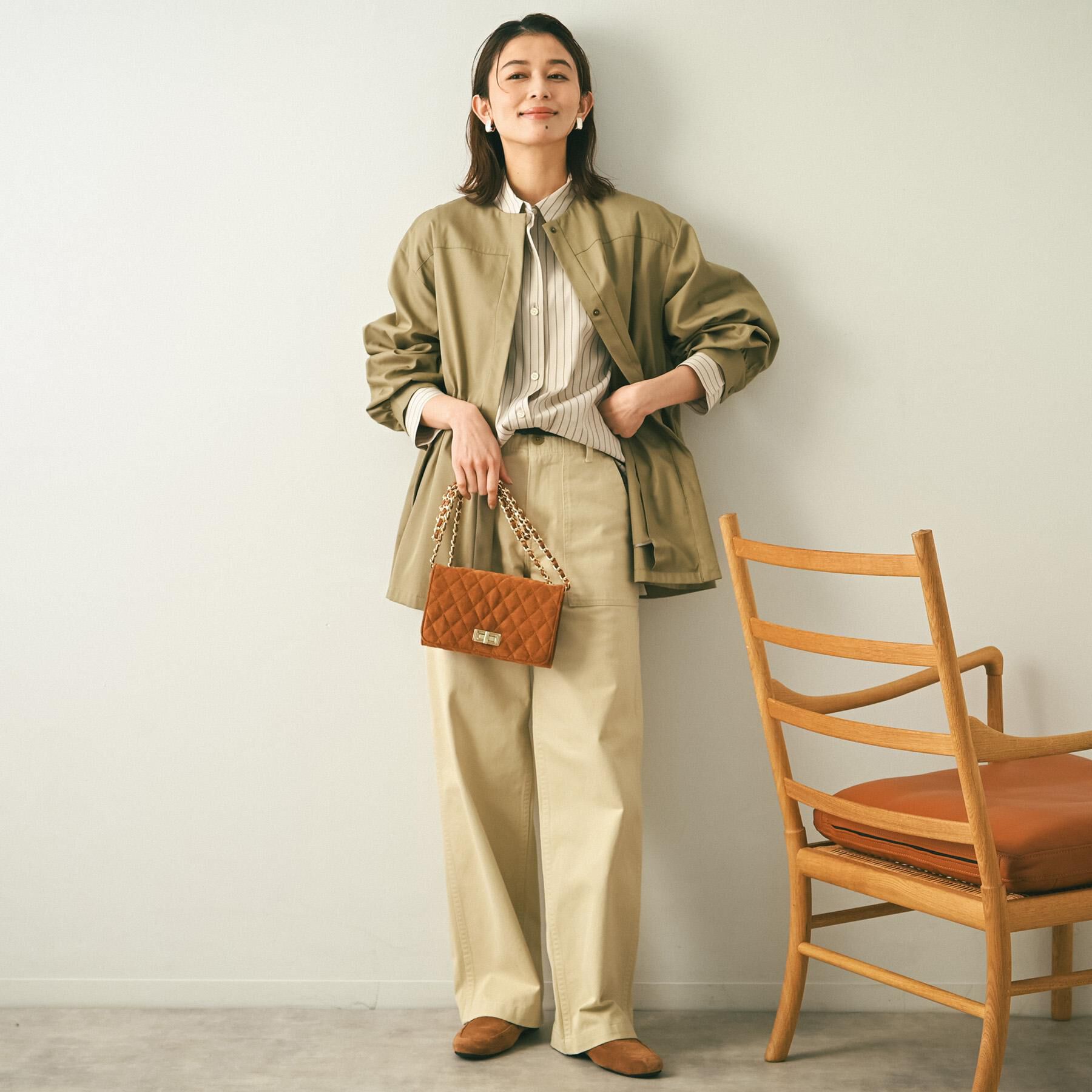 UNTITLED「【コットン100/洗える】サテンベイカーパンツ」|その他|