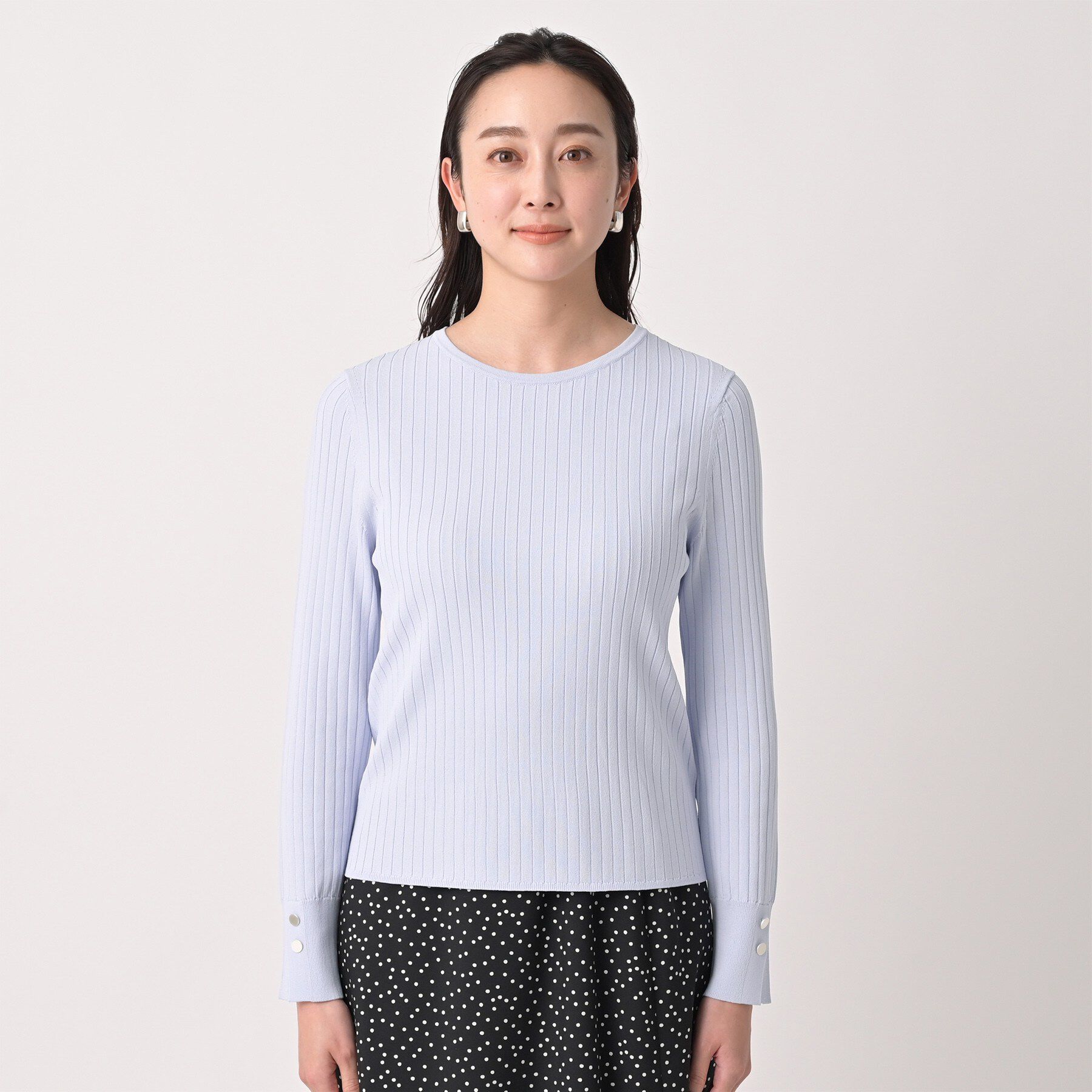 UNTITLED「【アンサンブル可/洗える】ワイドリブニット」|ニット・セーター|