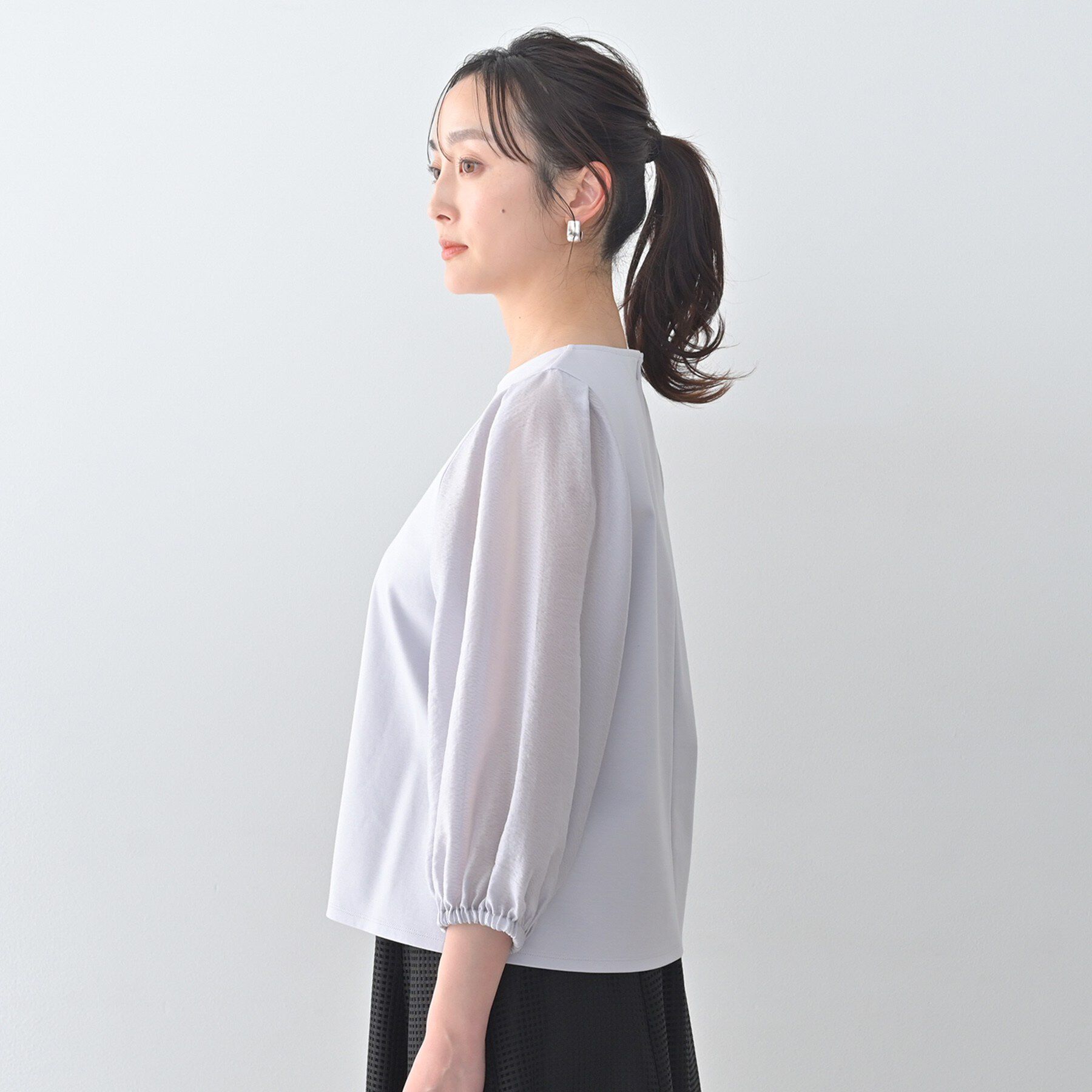 UNTITLED「ポンチ袖ボリュームトップス」|Tシャツ・カットソー|