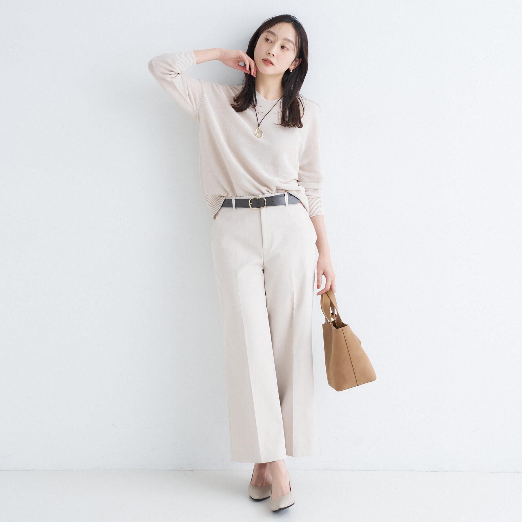 UNTITLED「ドライタッチVネックニット」|ニット・セーター|