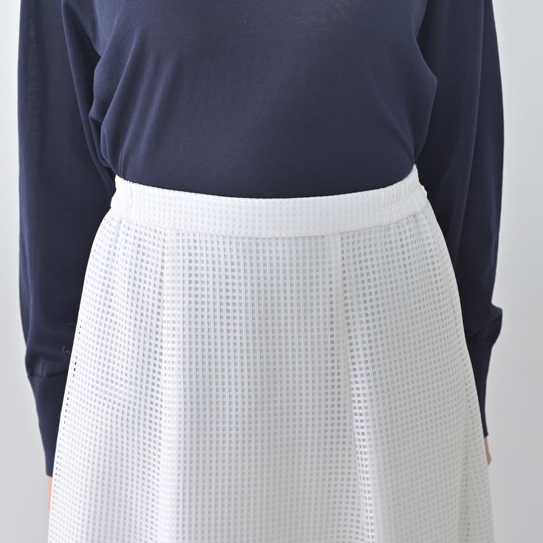 UNTITLED「スクエアメッシュスカート」|スカート|