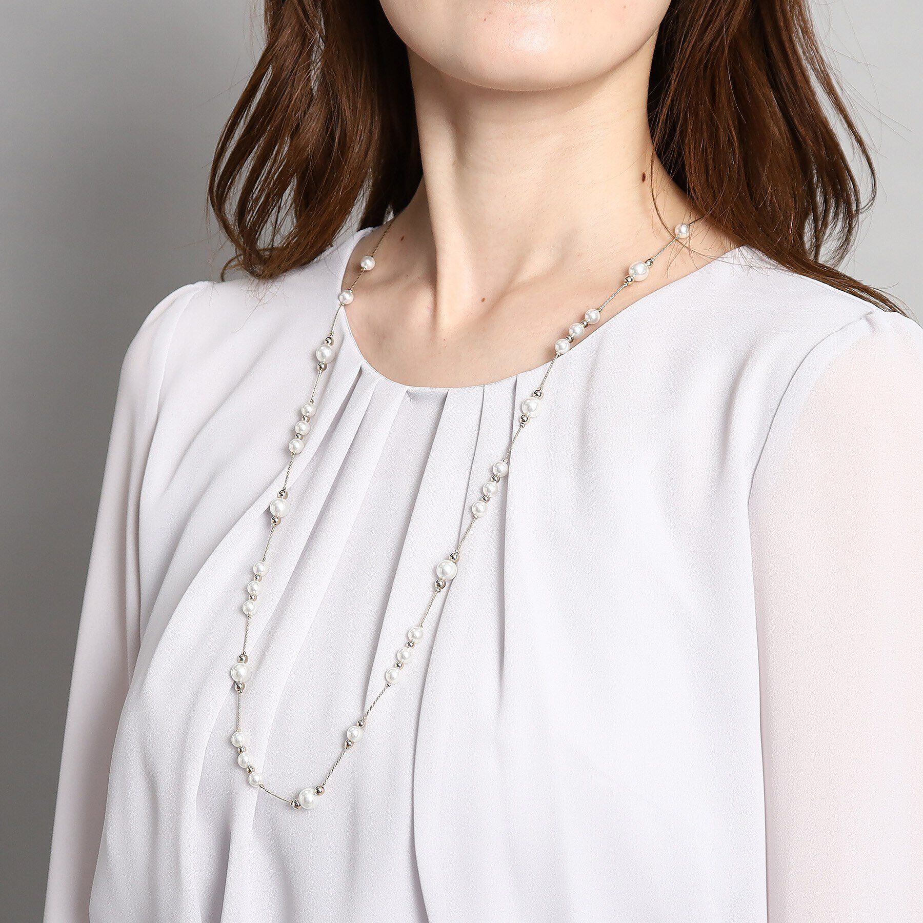 COUP DE CHANCE「【日本製】ロングフェイクパールネックレス3」|ネックレス|