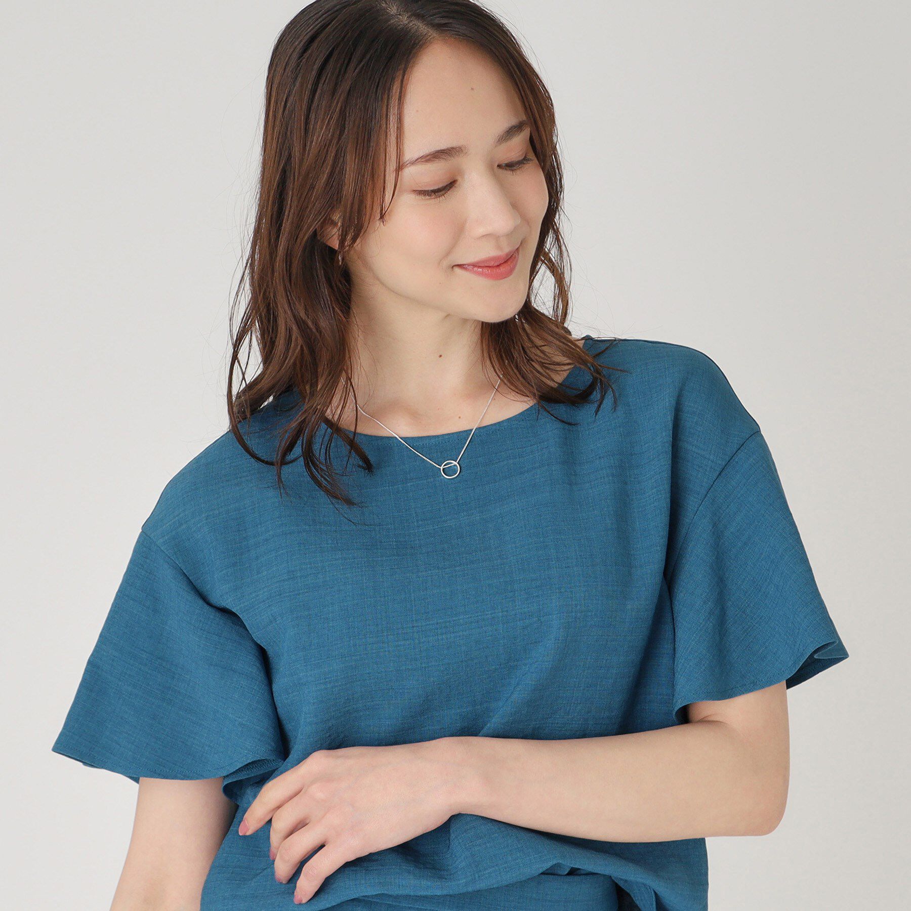 COUP DE CHANCE「【洗える】フレアー袖ブラウス」|シャツ・ブラウス|