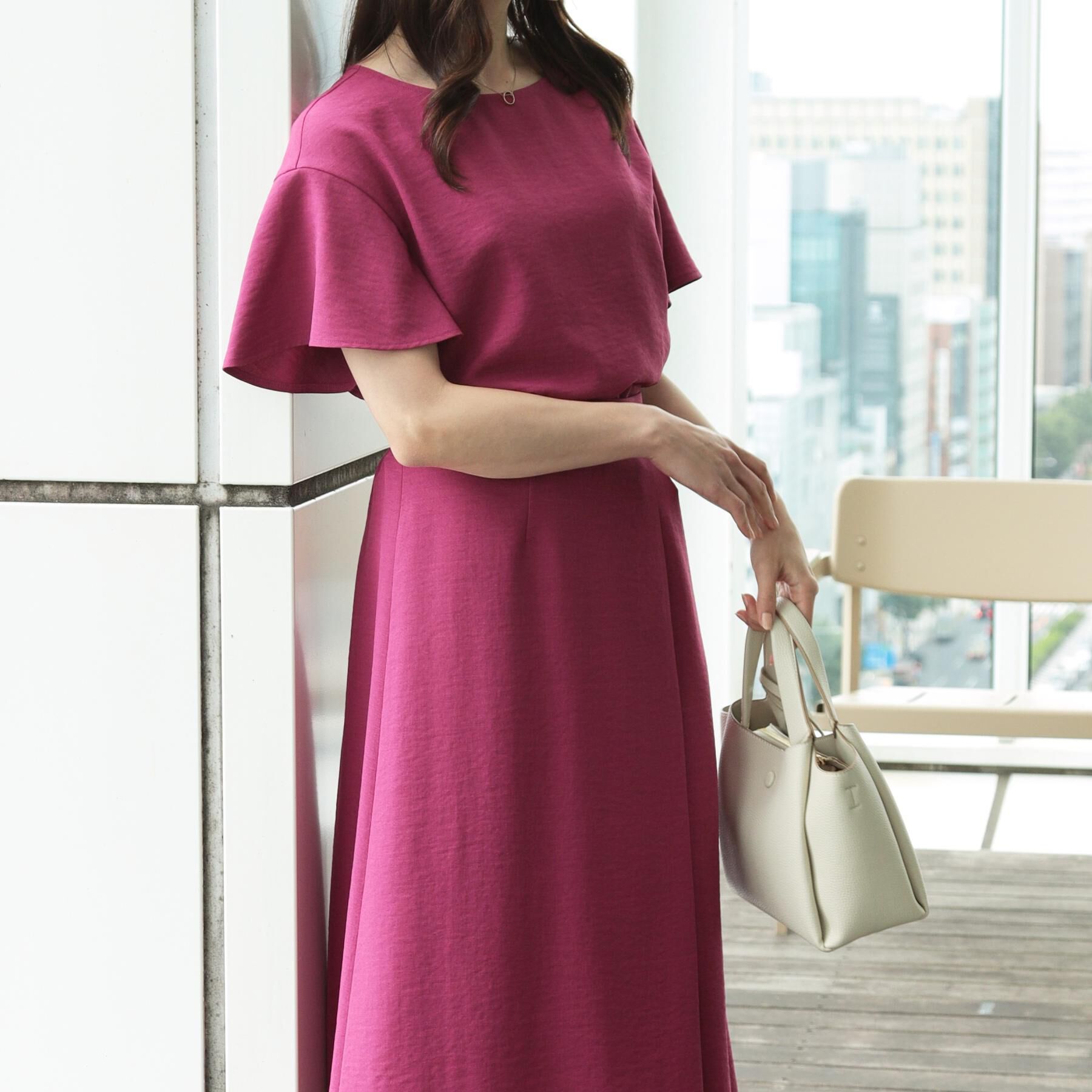 COUP DE CHANCE「【洗える】フレアー袖ブラウス」|シャツ・ブラウス|