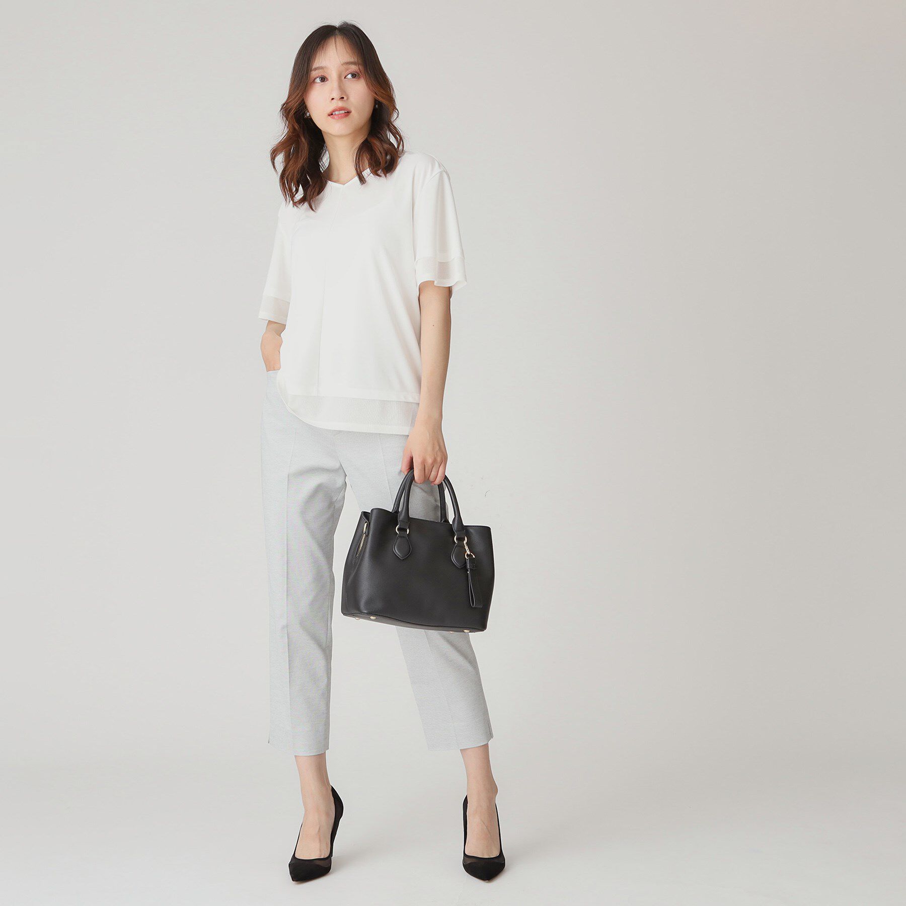 COUP DE CHANCE「【手洗い可】リラクシージャージトップス」|Tシャツ・カットソー|