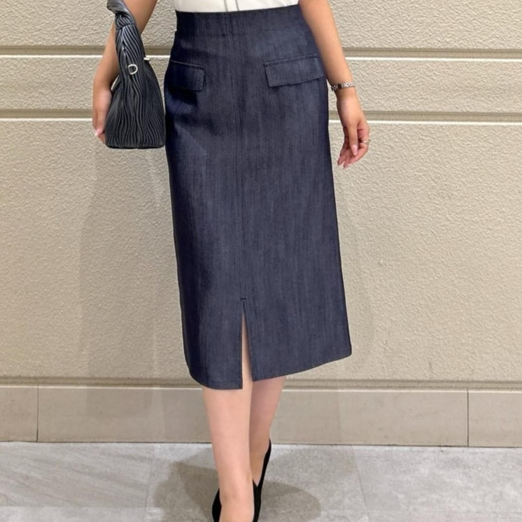 COUP DE CHANCE「【手洗い可／日本製】デニム風ナロータイトスカート」|スカート|