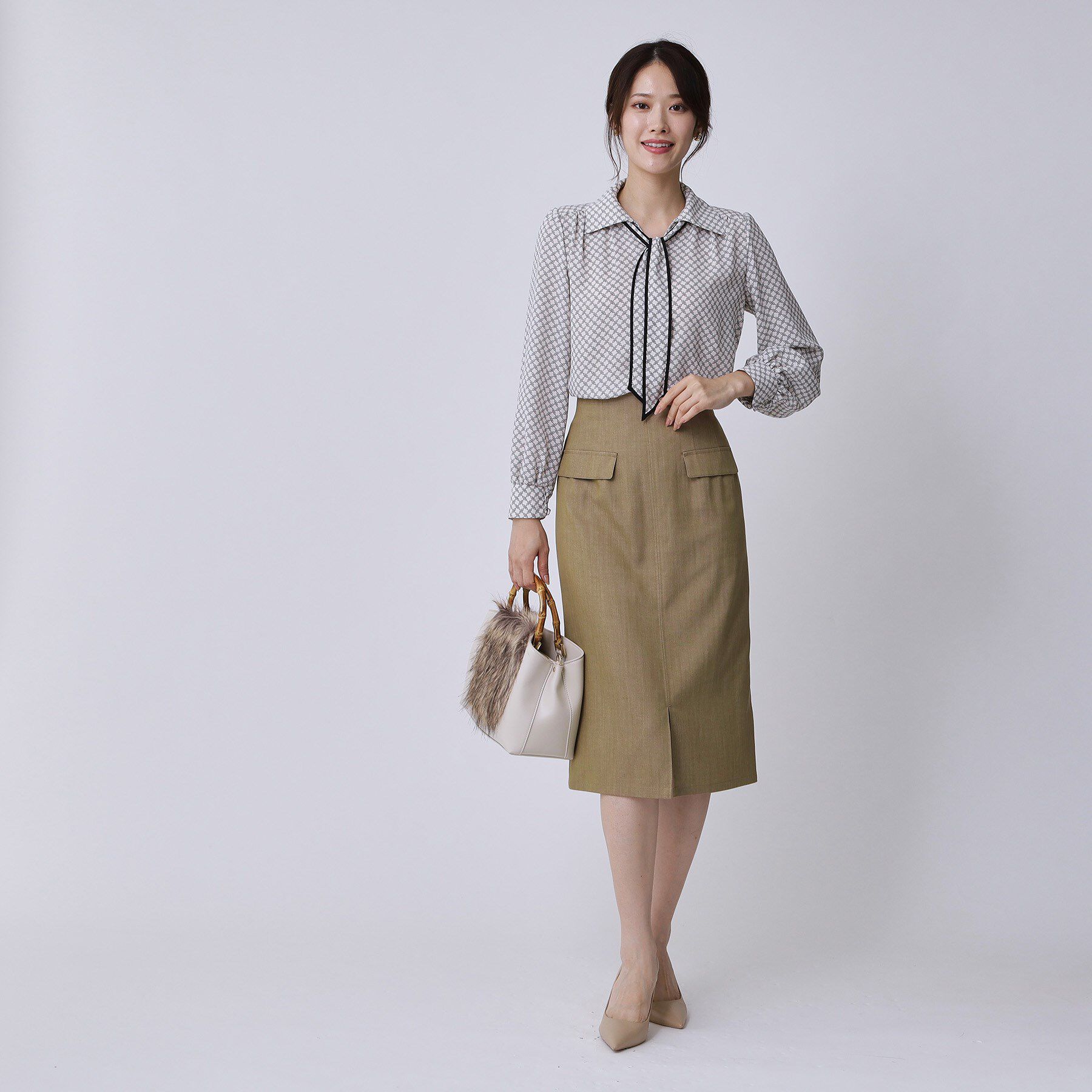 COUP DE CHANCE「【手洗い可／日本製】デニム風ナロータイトスカート」|スカート|