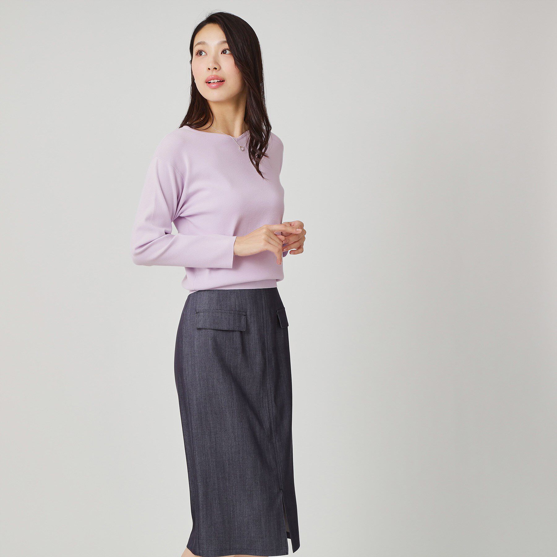 COUP DE CHANCE「【手洗い可】ハートネックのニットトップス」|ニット・セーター|