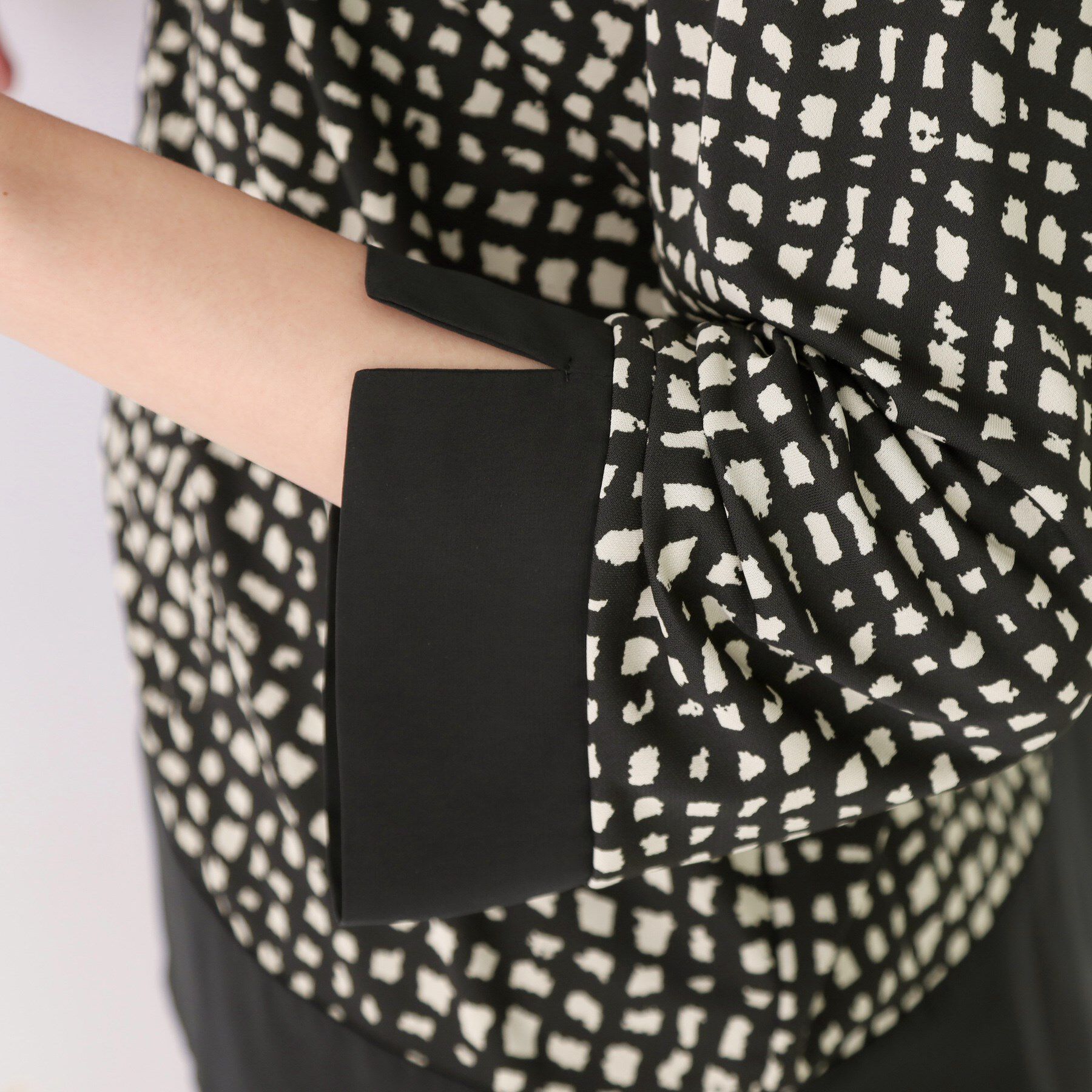 COUP DE CHANCE「【手洗い可／日本製】異素材ドッキングのカットソー」|Tシャツ・カットソー|