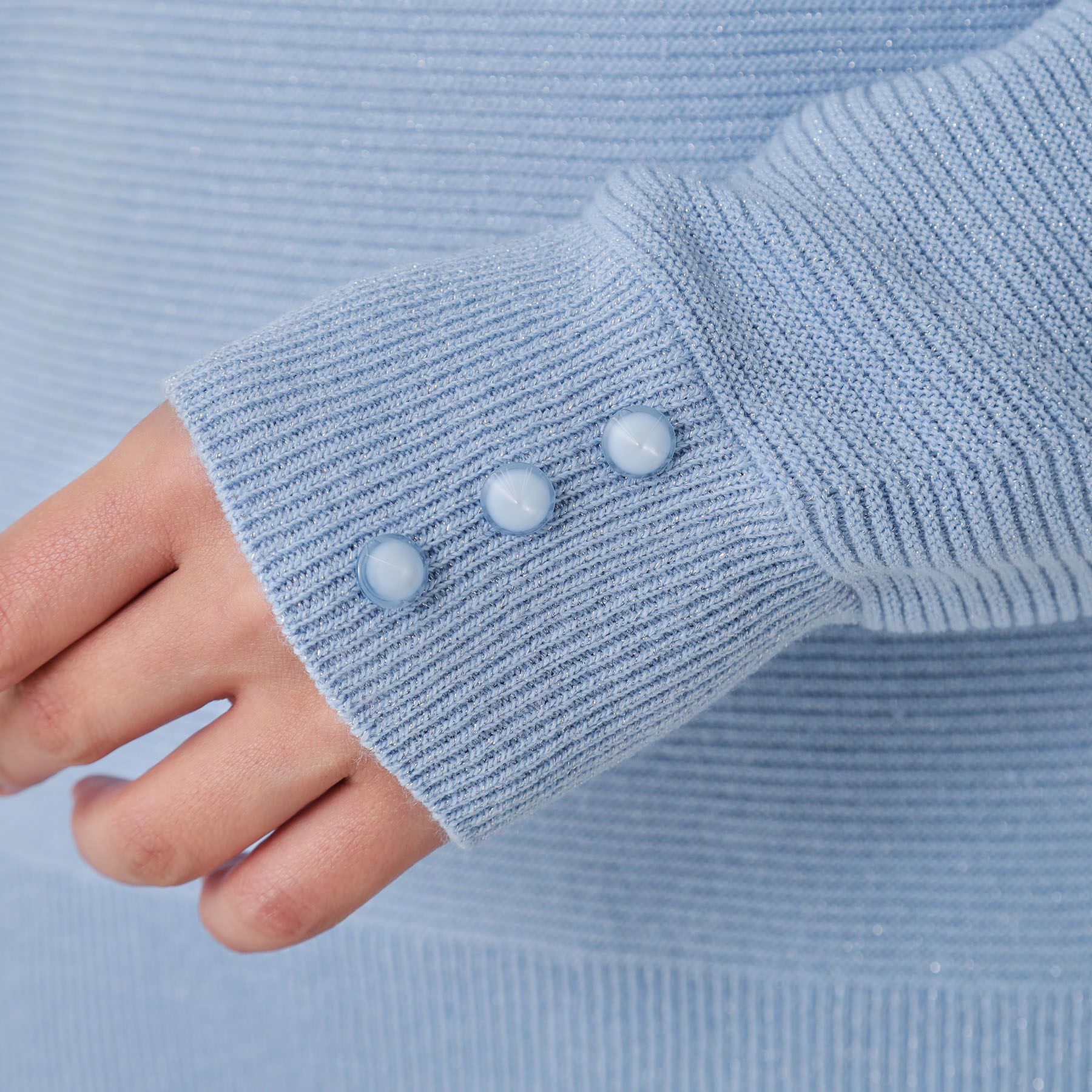 COUP DE CHANCE「【手洗い可／日本製／ホールガーメント】ラメ混ドルマンニットトップス」|ニット・セーター|