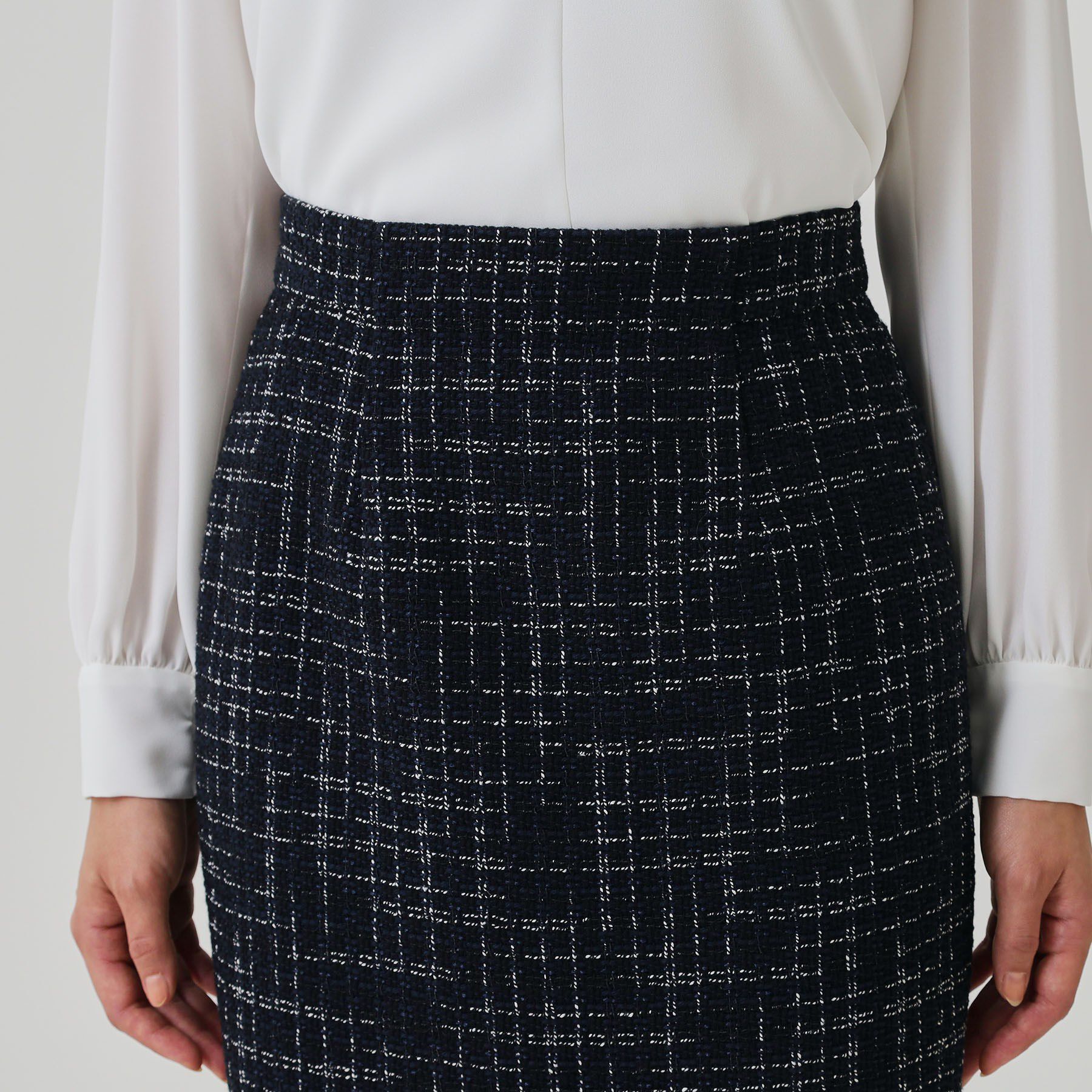 COUP DE CHANCE「【日本製】ツイードタイトスカート」|スカート|