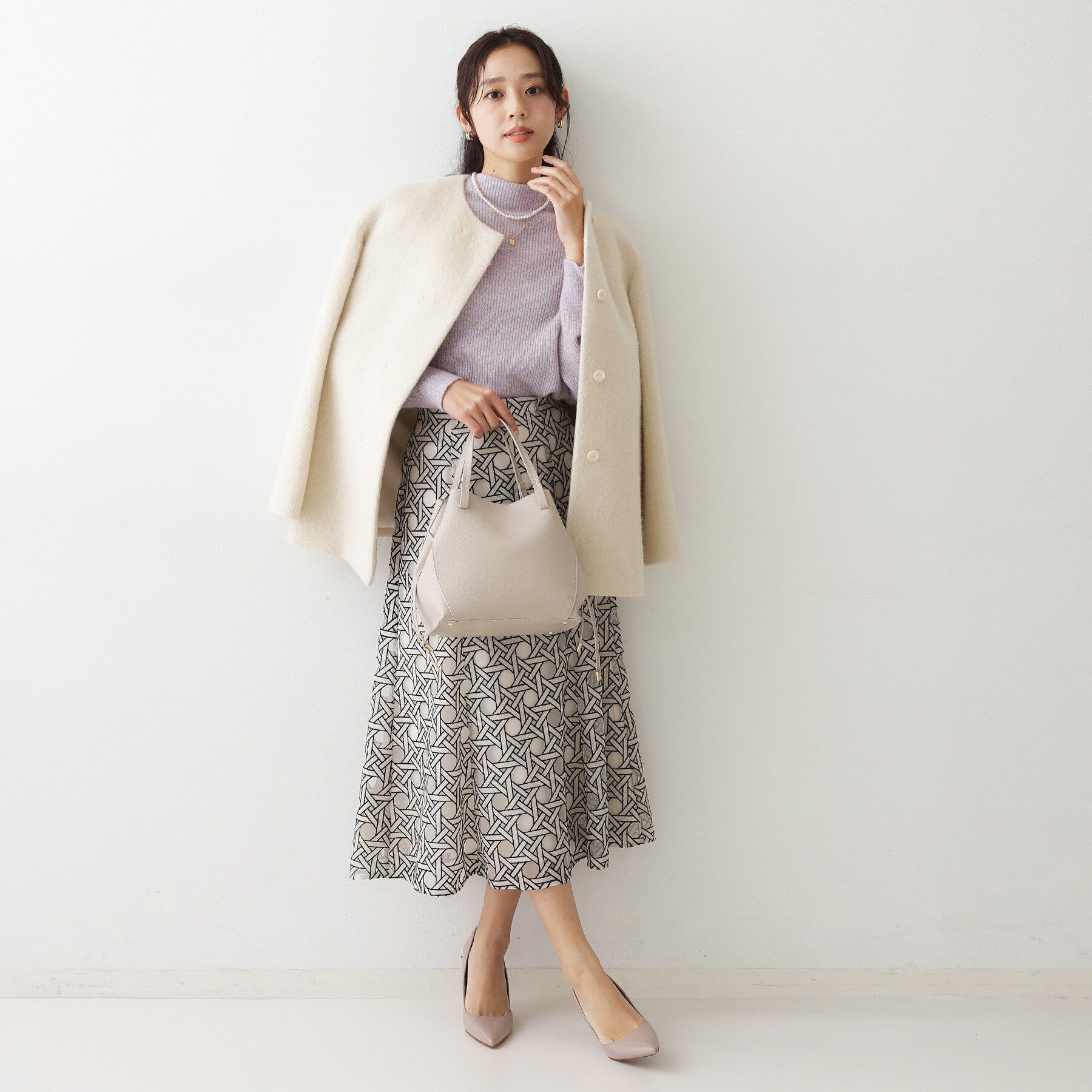 COUP DE CHANCE「【ヘアリー感／軽い】モックネックニット」|ニット・セーター|