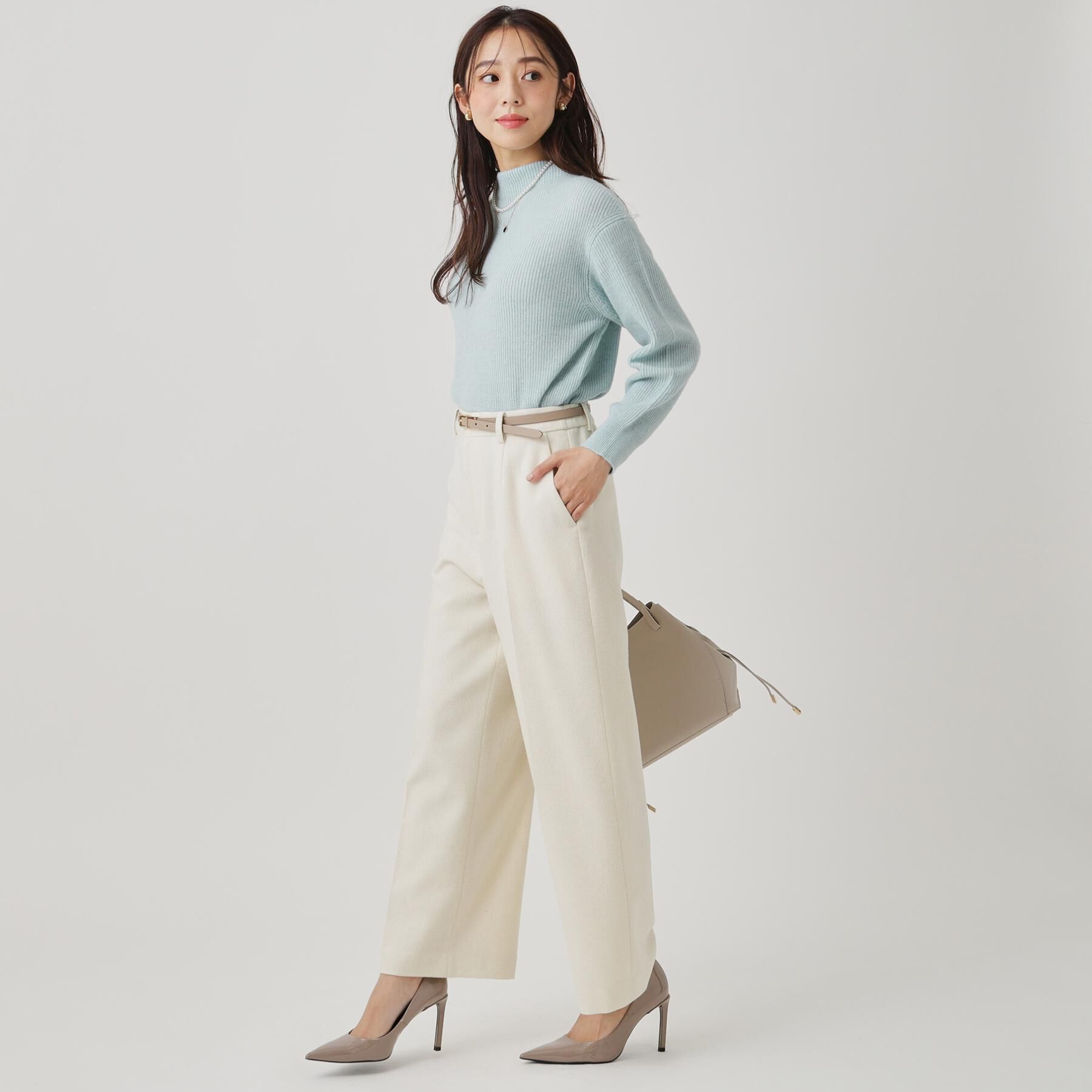 COUP DE CHANCE「【ヘアリー感／軽い】モックネックニット」|ニット・セーター|