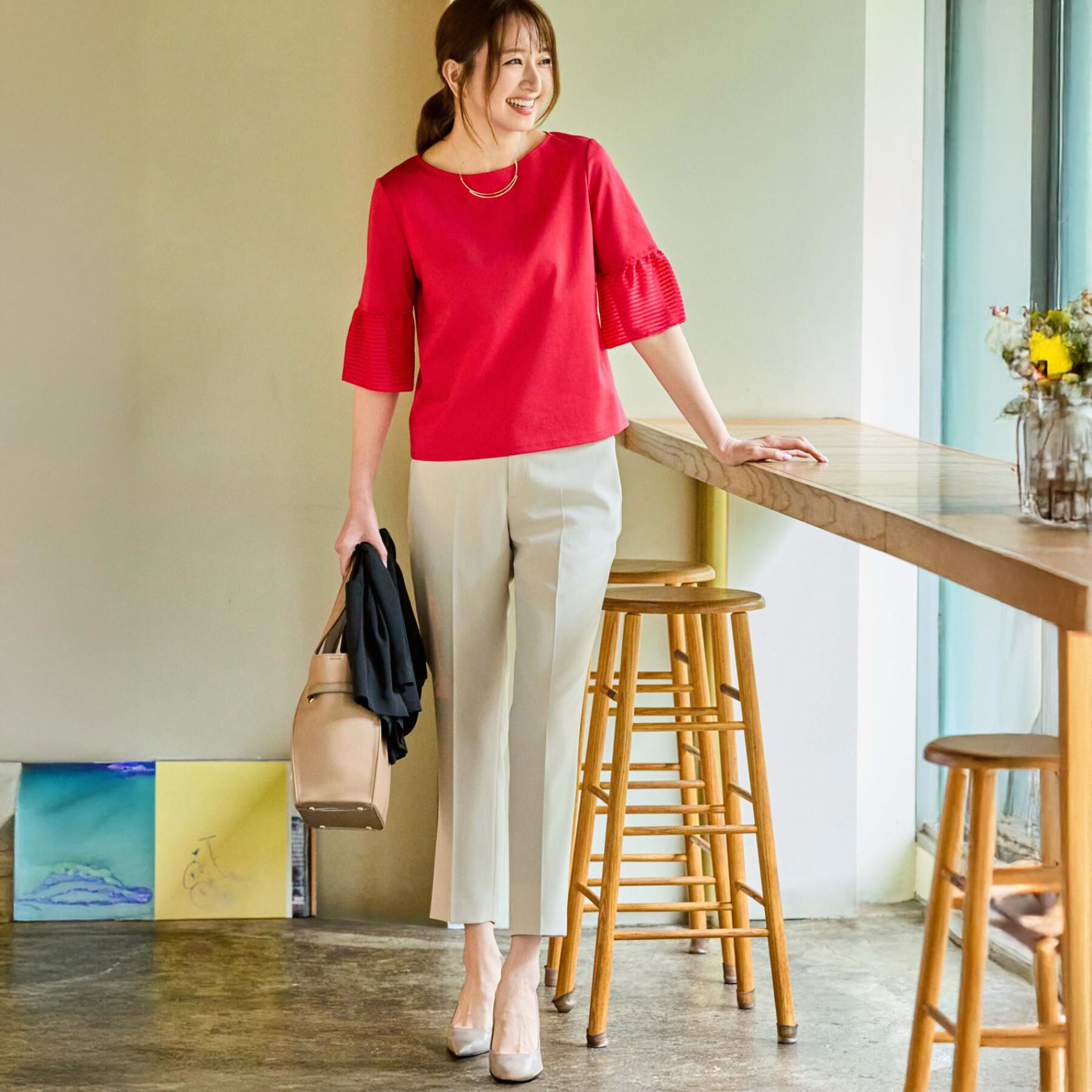 COUP DE CHANCE「【手洗い可／日本製／スーツ可】センタープレステーパードパンツ」|その他|