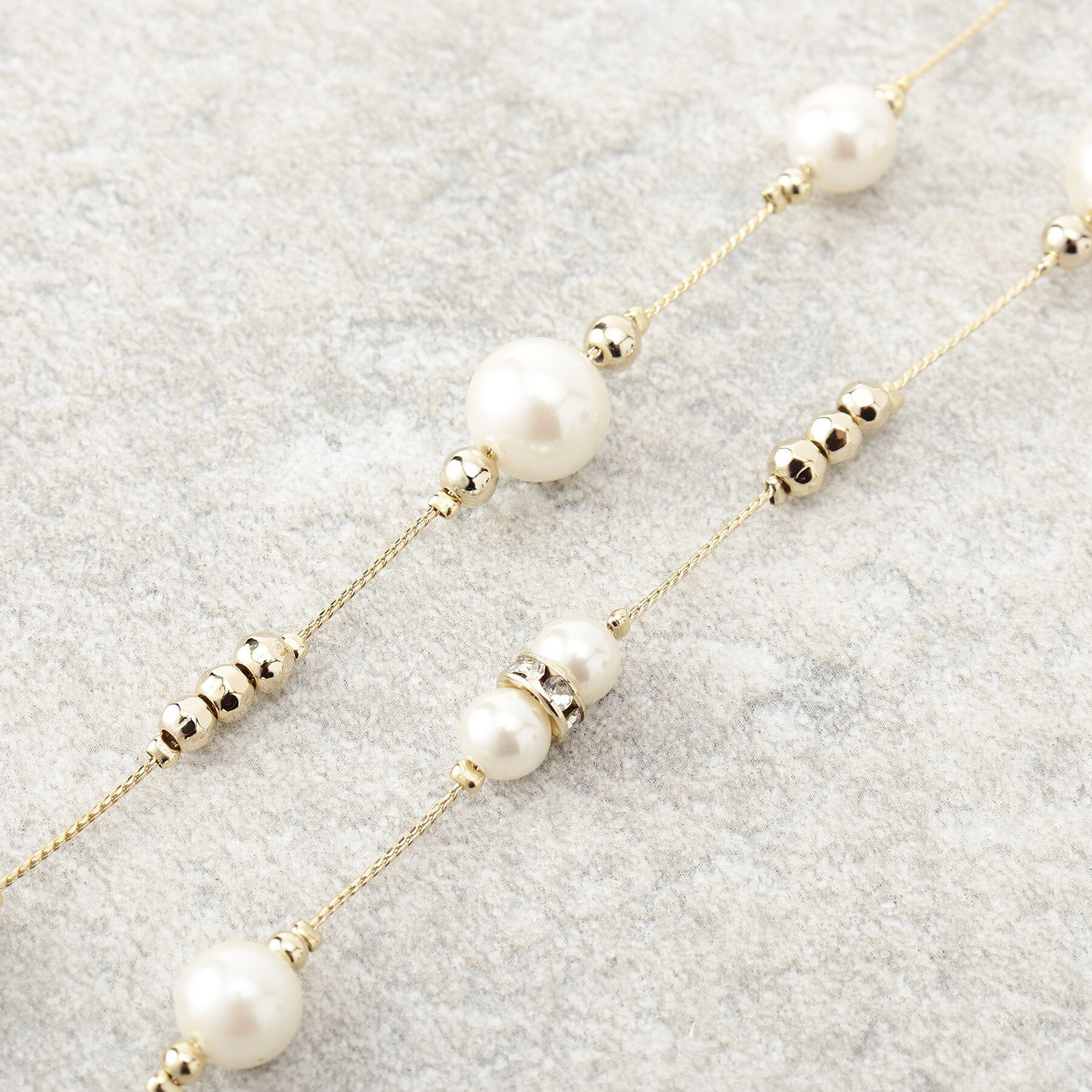 COUP DE CHANCE「【セレモニー】ロングパール調ネックレス」|ネックレス|