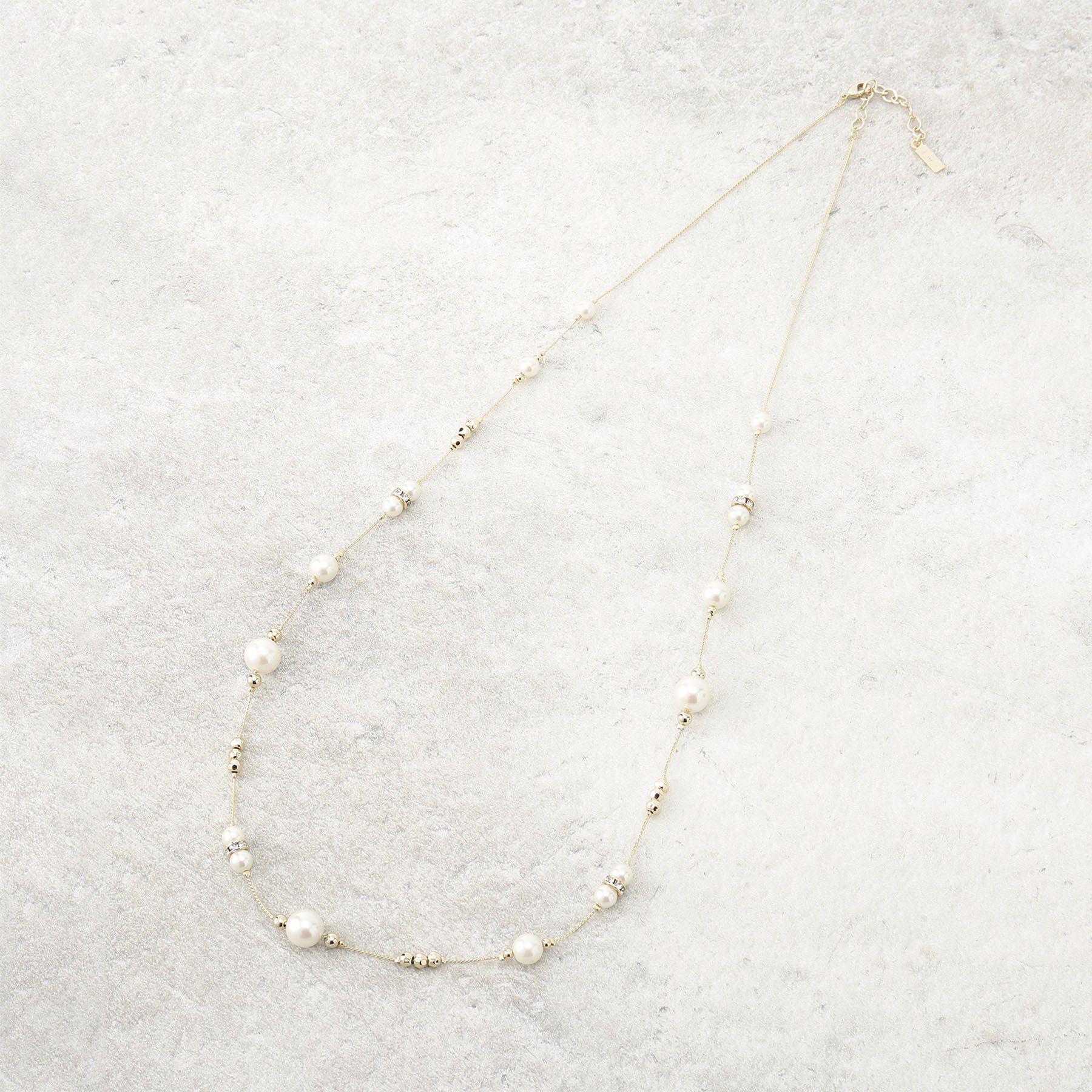 COUP DE CHANCE「【セレモニー】ロングパール調ネックレス」|ネックレス|ゴールド(007)