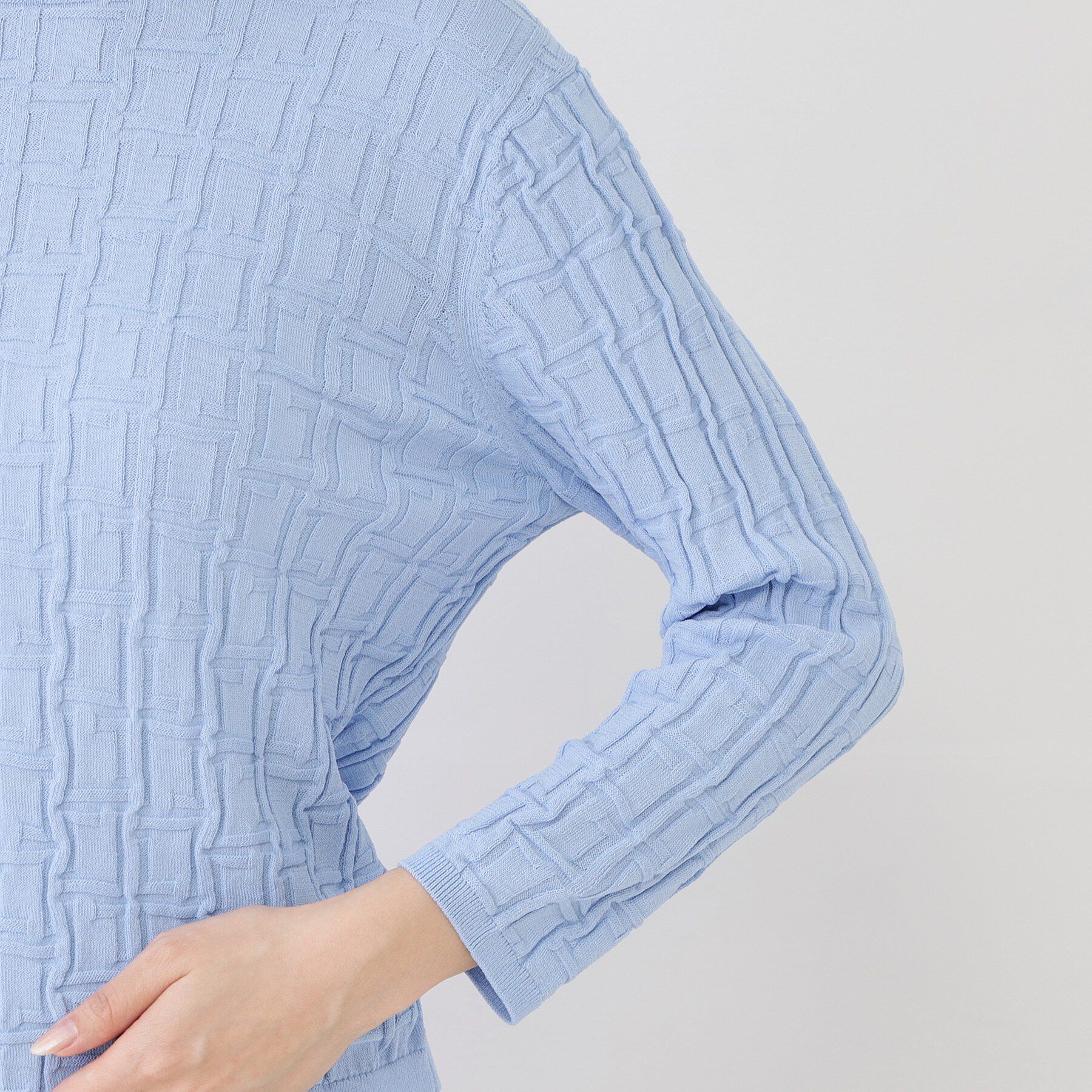 COUP DE CHANCE「【手洗い可/通勤】幾何柄編みニット」|ニット・セーター|