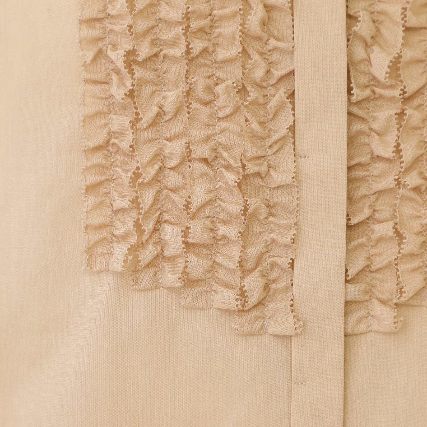 COUP DE CHANCE「【手洗い可/きれいめ】シアーローンフリルブラウス」|シャツ・ブラウス|