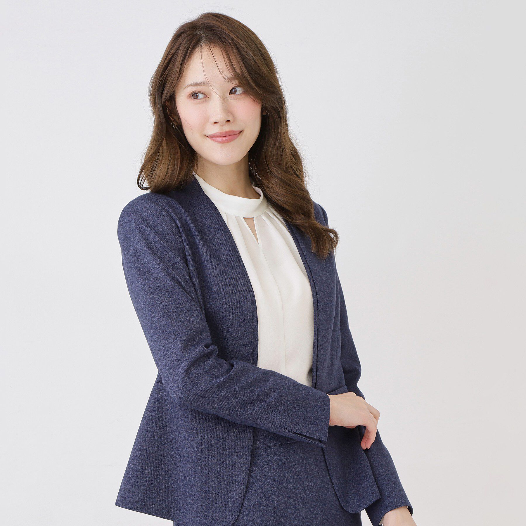 COUP DE CHANCE「【手洗い可/日本製/通勤】ネックデザインブラウス」|シャツ・ブラウス|