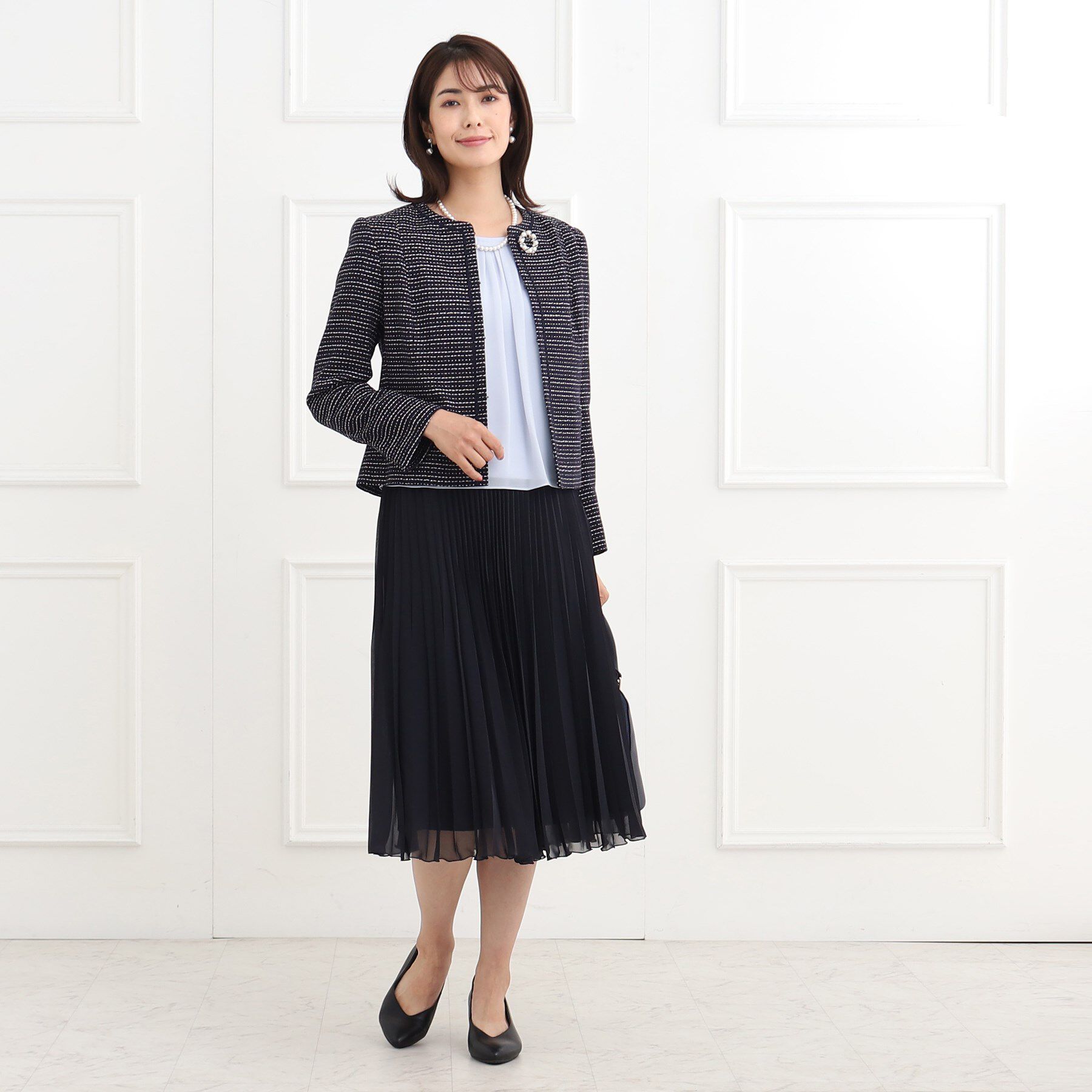 Reflect「【マシンウォッシュ可】ピンタックブラウス」|シャツ・ブラウス|