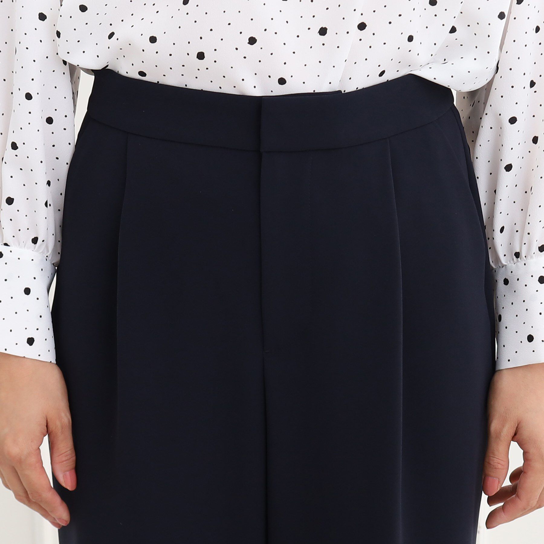 Reflect「【フォーマル/洗える/セットアップ可】タック入りワイドパンツ」|その他|