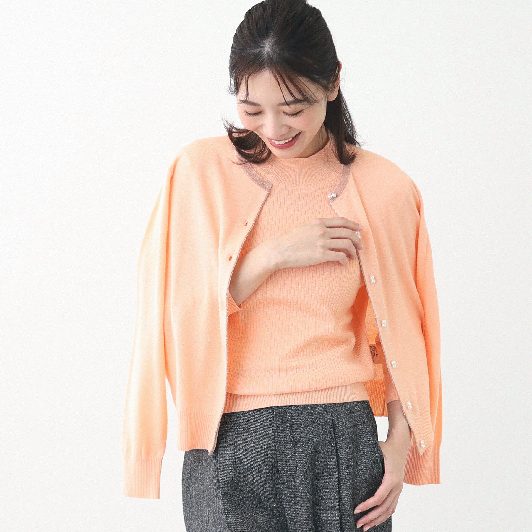 Reflect「【夏SALE／手洗い可】カーディガン＋ニットツインセット」|その他|