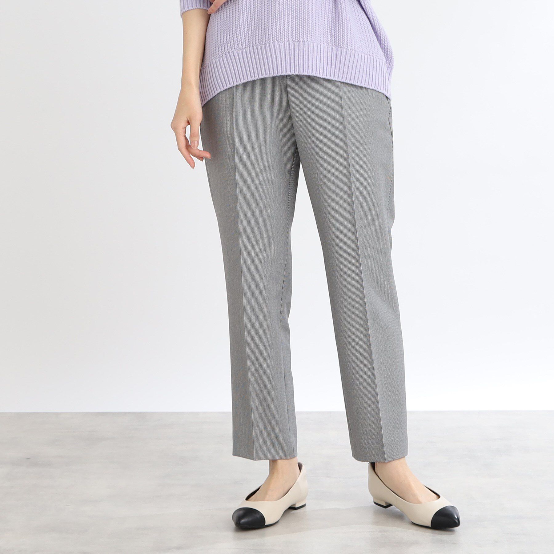 Reflect「【WEB限定カラーあり／私のパンツ／手洗い可】ストレッチテーパードパンツ」|その他|ブラック(219)