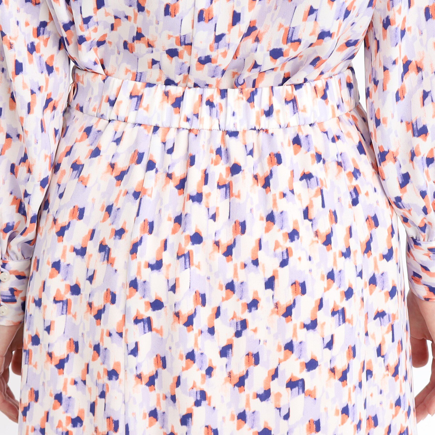 Reflect「【マシンウォッシュ可／セットアップ可】フリュイドプリントスカート」|スカート|