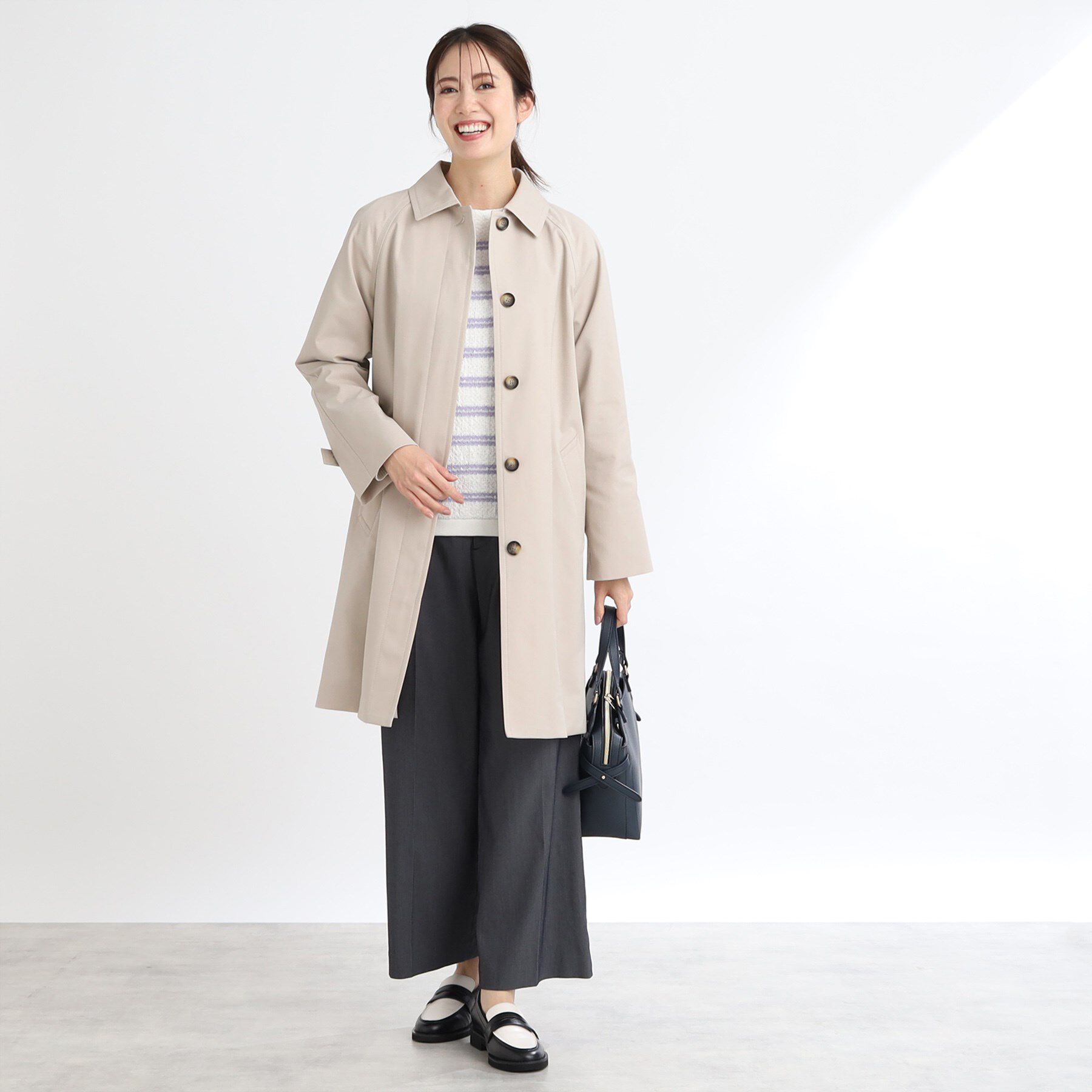 Reflect「【撥水】ストレッチステンカラーコート」|ステンカラーコート|