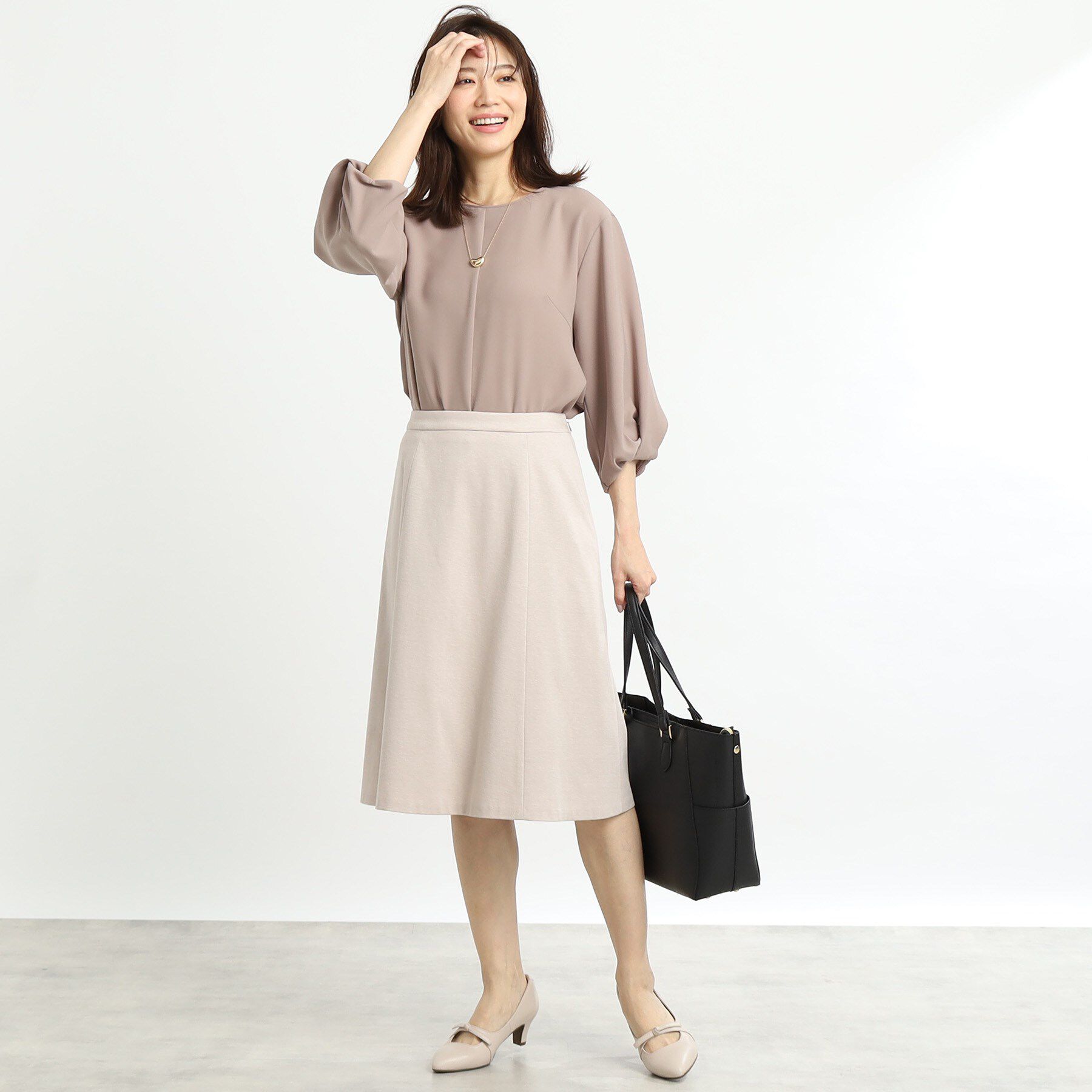 Reflect「【匠シリーズ／洗える】ソフトフレアスカート」|スカート|