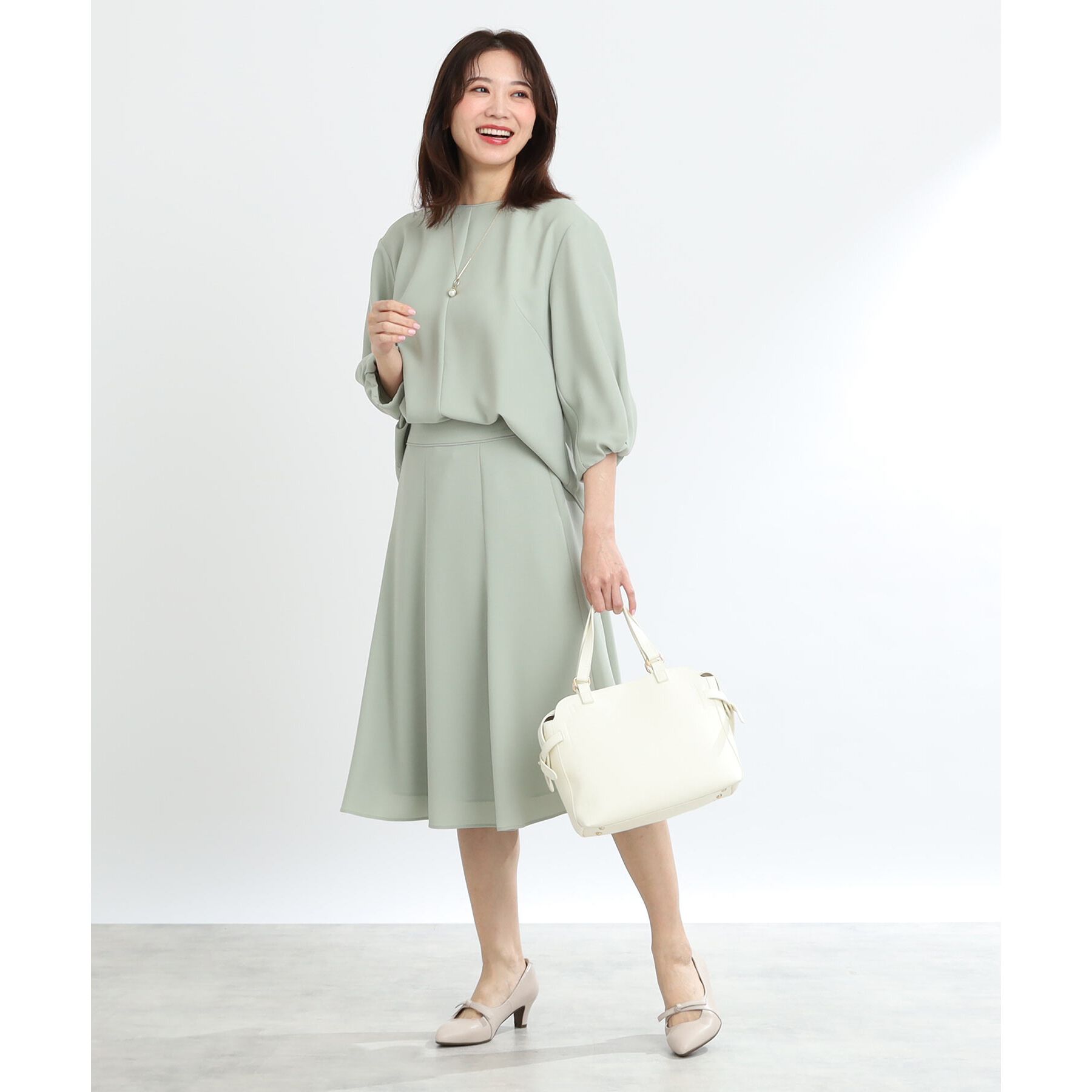 Reflect「【たっぷり収納！あおりポケット／通勤にぴったり◎／WEB先行カラーあり】ショルダー付きミディアムバッ」|トートバッグ|