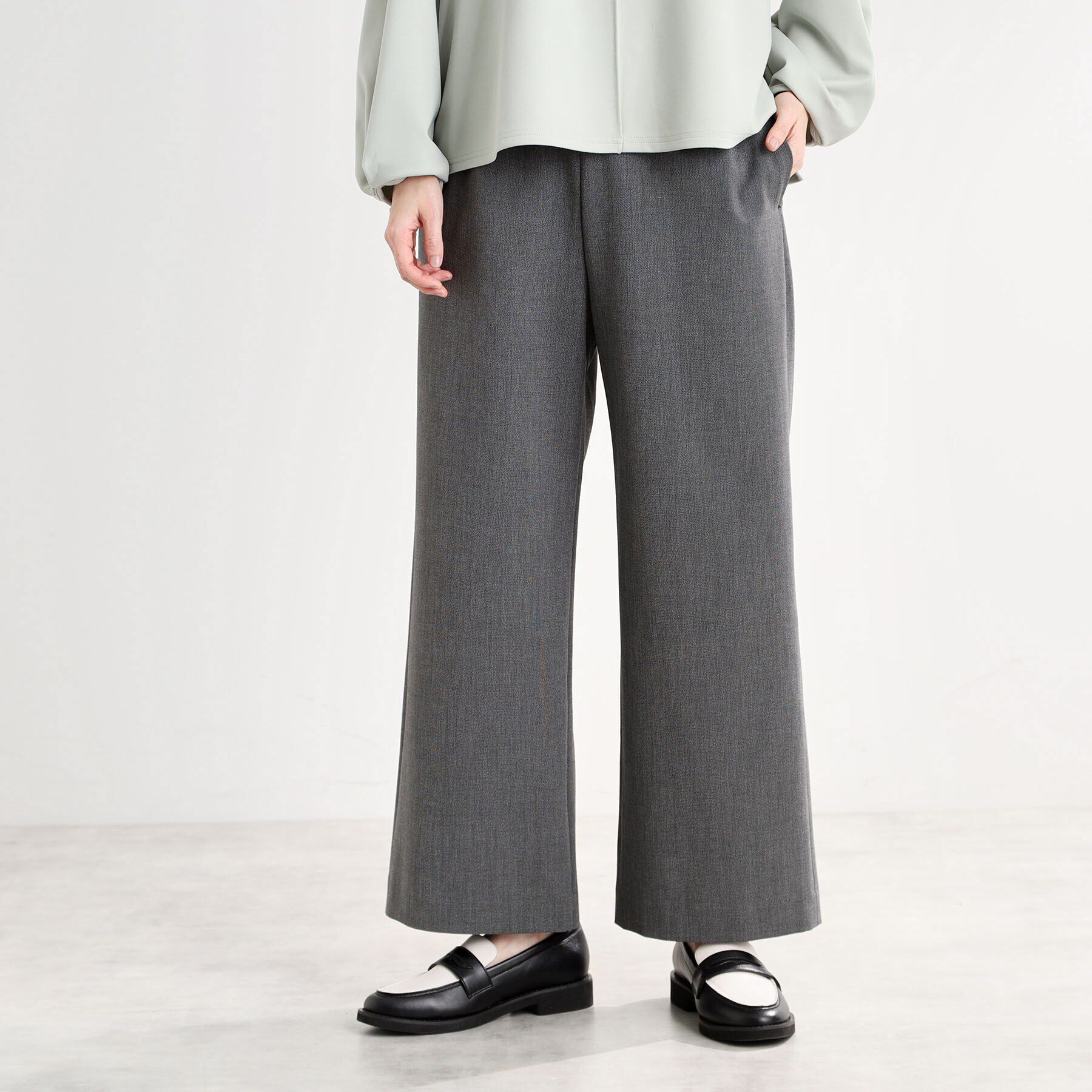 Reflect「【洗える】フルレングス丈ワイドストレートパンツ」|その他|