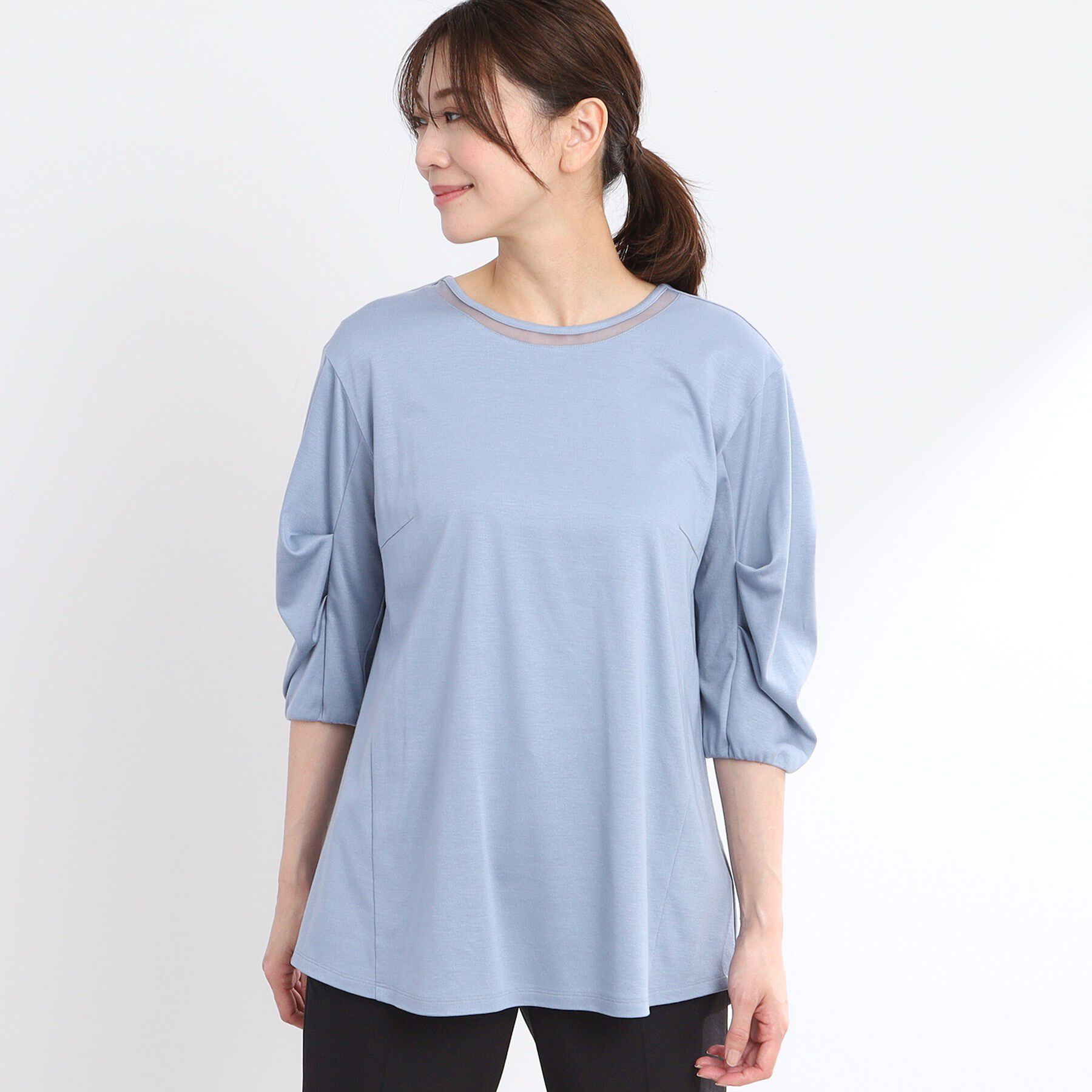 Reflect「【腰周りカバー】すっきり見えAラインカットソー」|Tシャツ・カットソー|