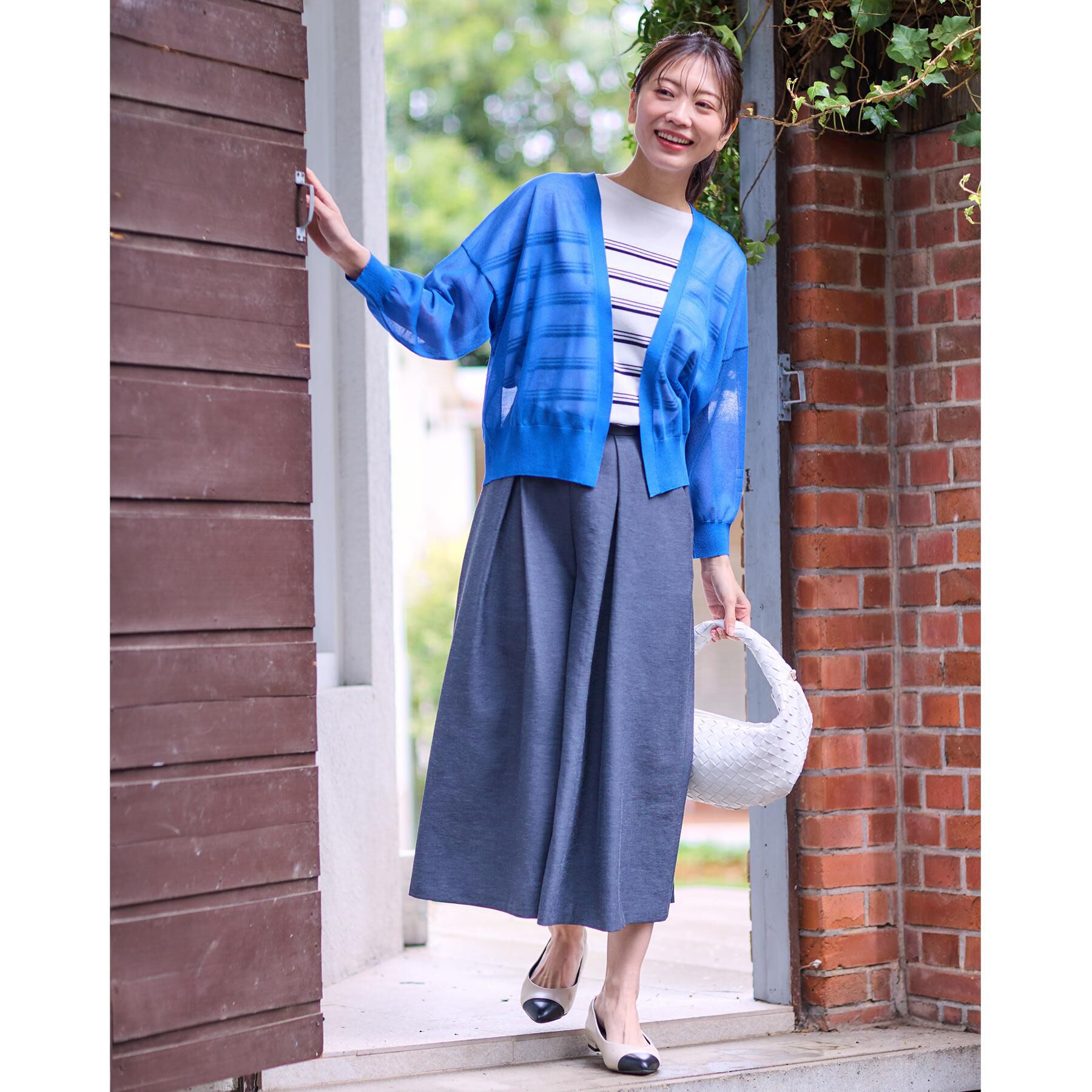 Reflect「【WEB先行カラーあり／手洗い可】スレッドボーダーニット」|ニット・セーター|