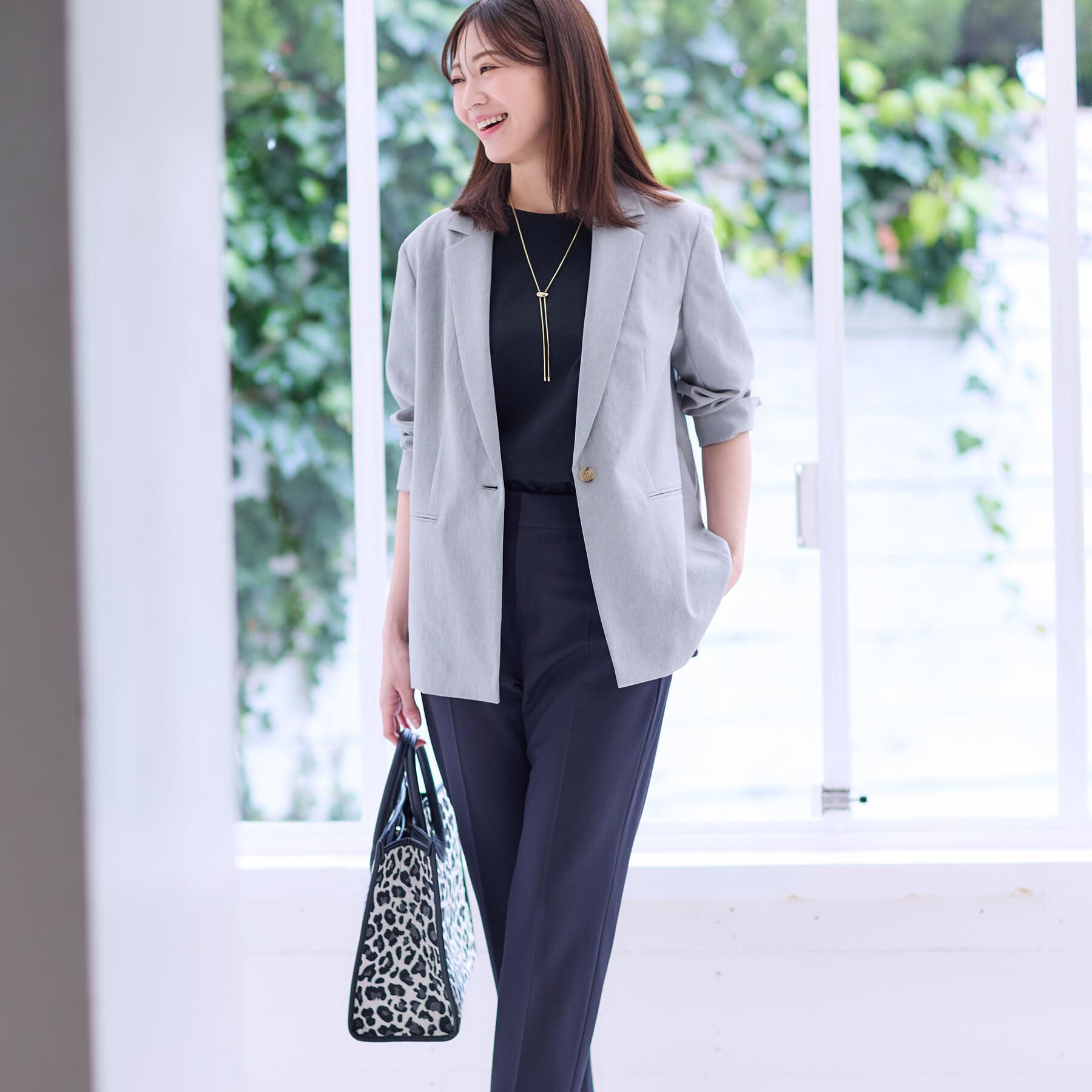 Reflect「【WEB先行カラーあり／私のパンツ／撥水／マシンウォッシュ可／雨の日も安心】ベーシックパンツ」|その他|